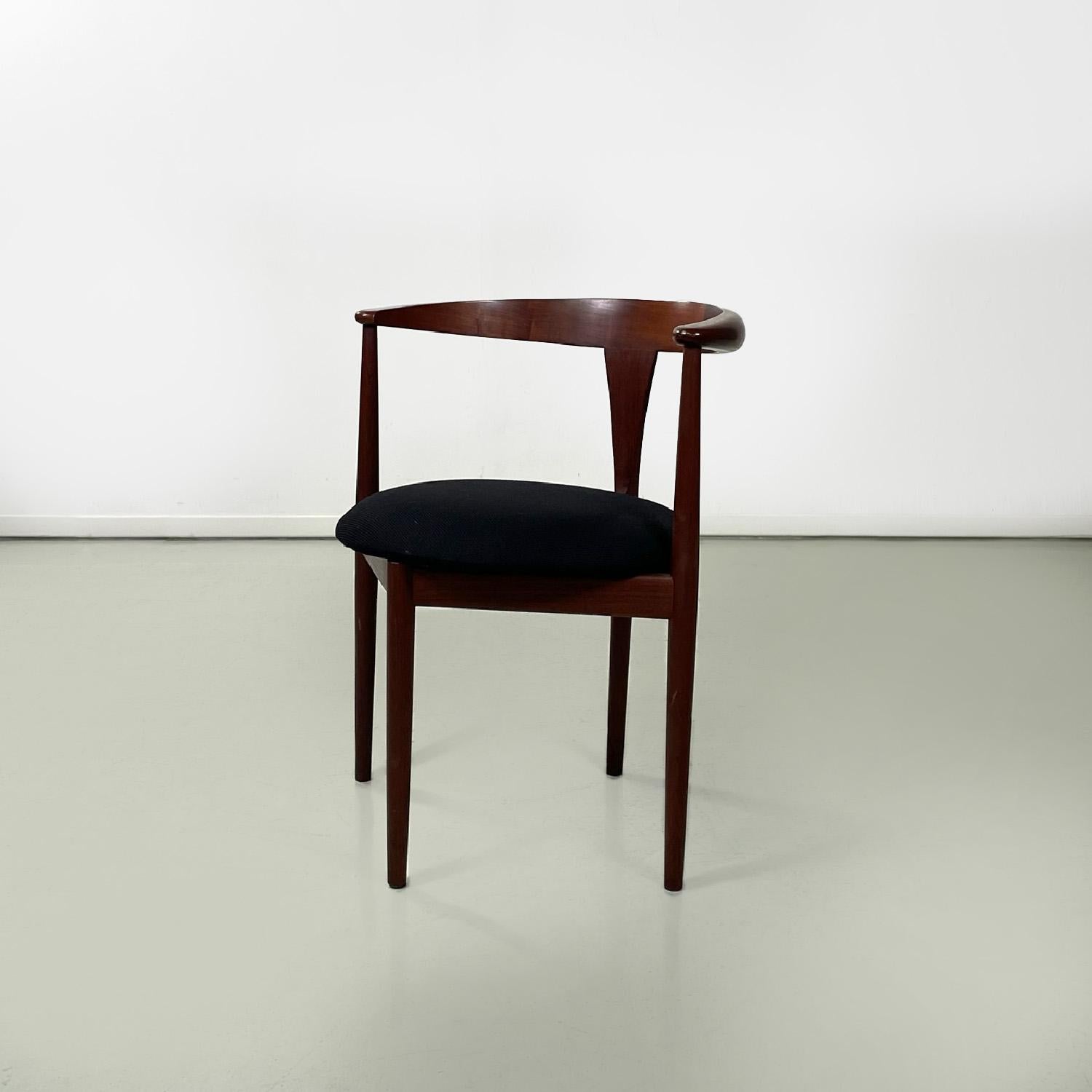 Italian Solid teak wood chairs by Vilhelm Wohlert for Paul Jeppesen Mobelfabrik, 1960s