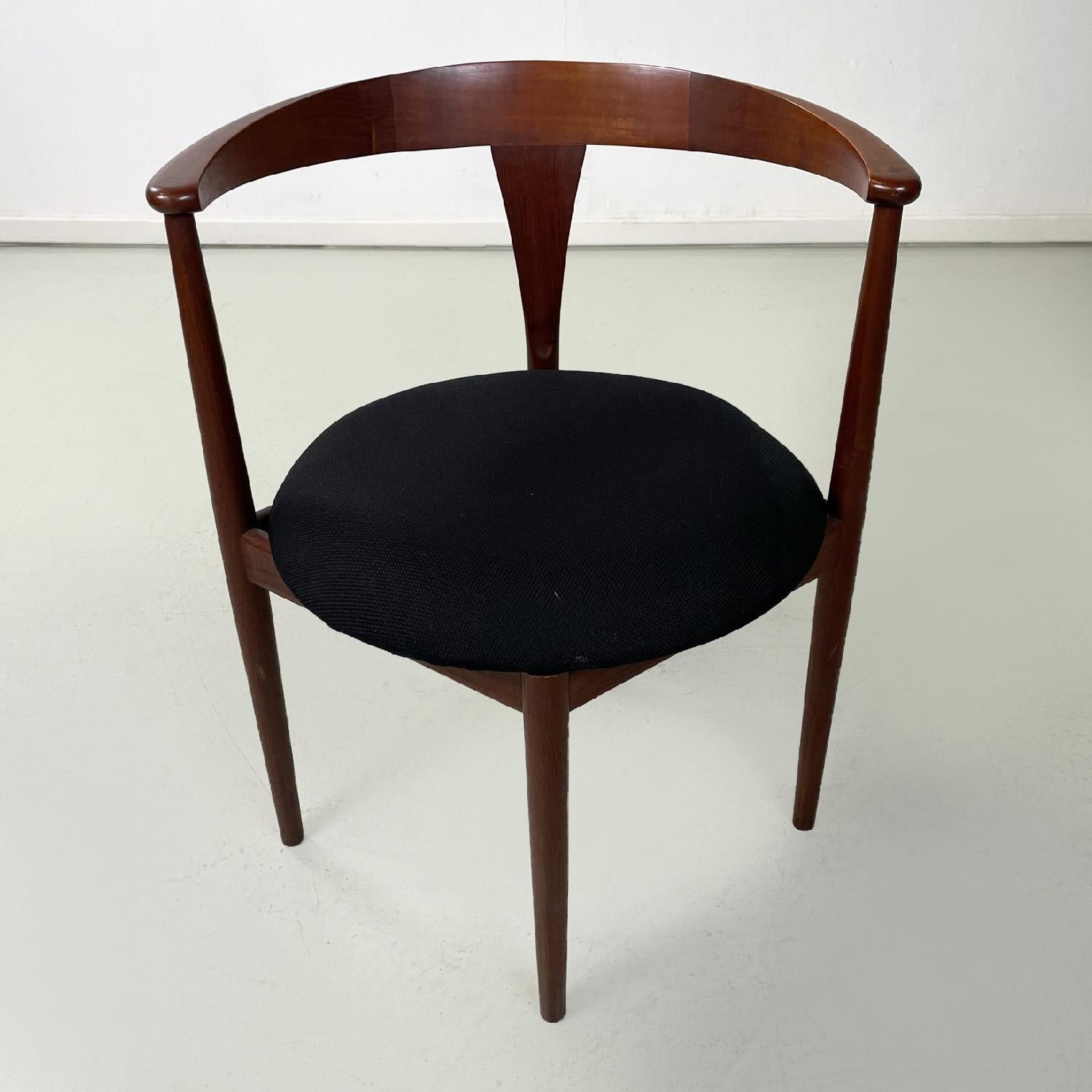 Fabric Solid teak wood chairs by Vilhelm Wohlert for Paul Jeppesen Mobelfabrik, 1960s