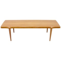 Solid Teak Wood Coffee Table by John Bone for Mikael Laursen, Denmark, 1960s