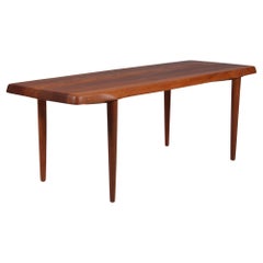 Solid Teak Wood Coffee Table by John Bone for Mikael Laursen, Denmark, 1960s