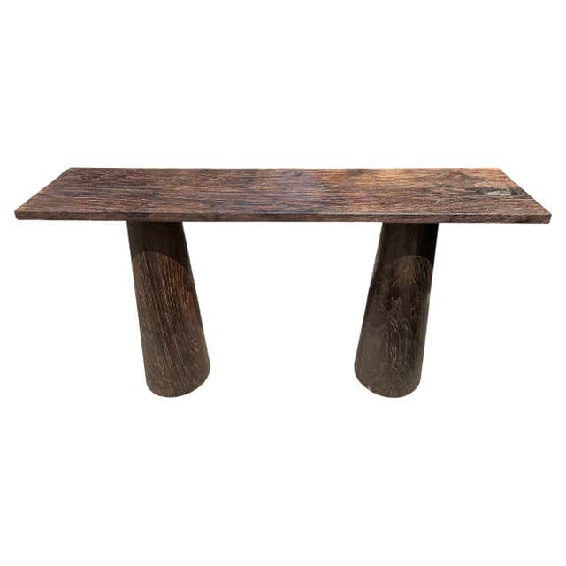 Tabel Desil 'Umbra' Sculptural Console Table in Solid Wood - Original Design ...