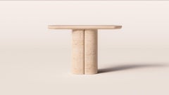 Solid travertine Acra Console by Arthur Vallin