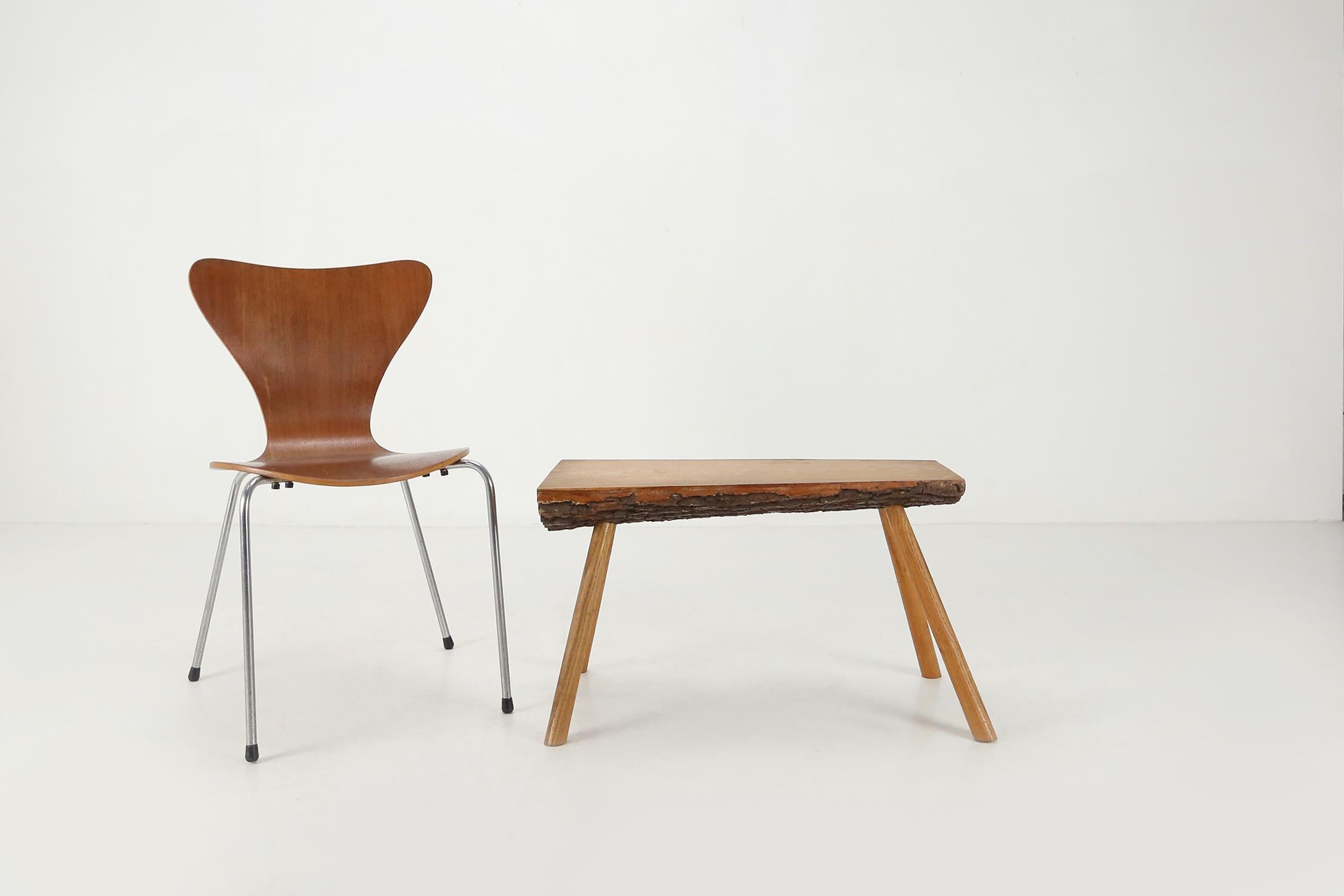Table basse en forme de tronc d'arbre massif, 1950 6