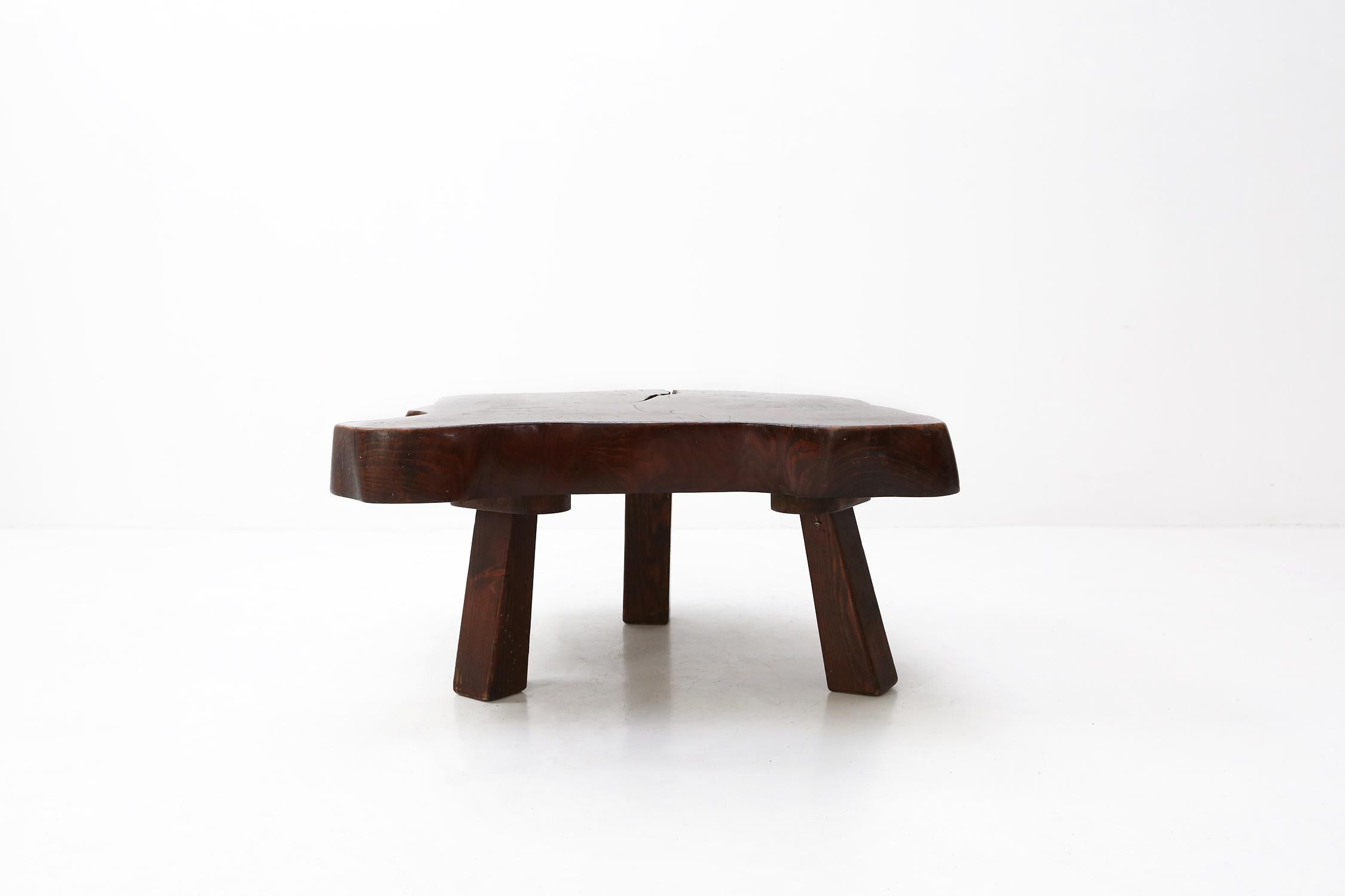 Solid Tree Trunk Coffee Table Ca.1950 3