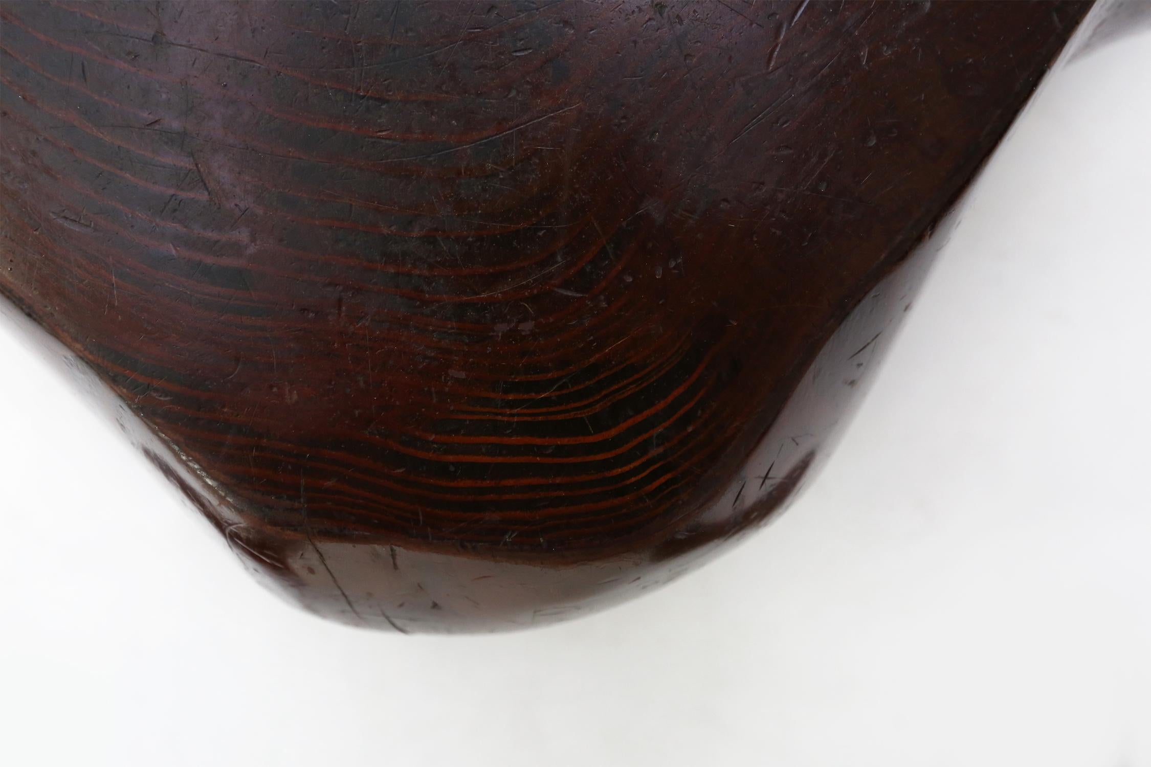 Solid Tree Trunk Coffee Table Ca.1950 2