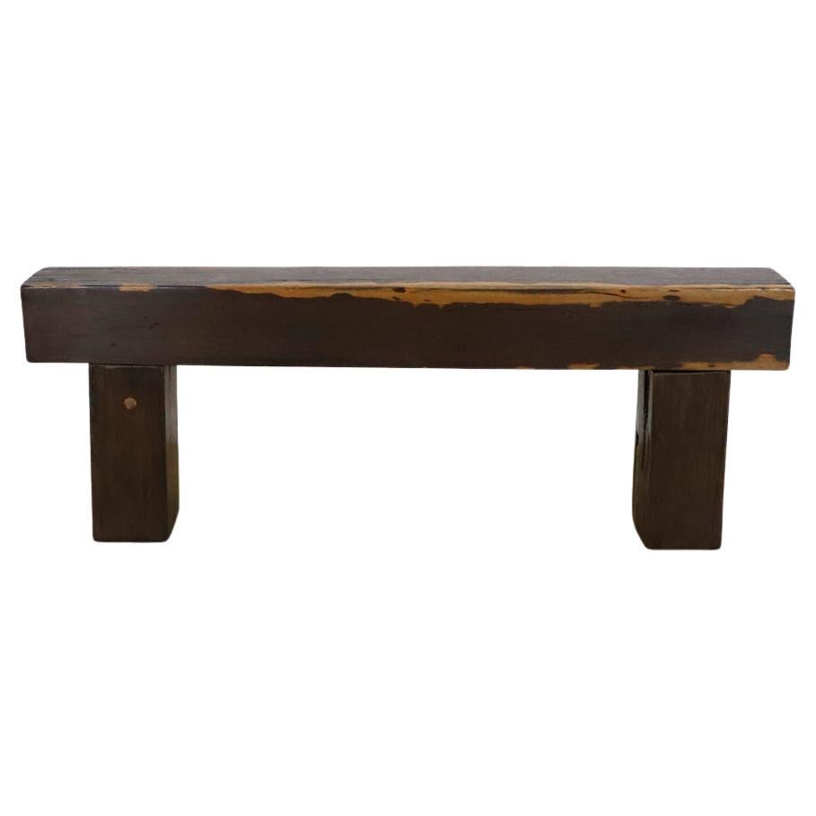 Massive Tropical Wood Abstract Bank im Angebot