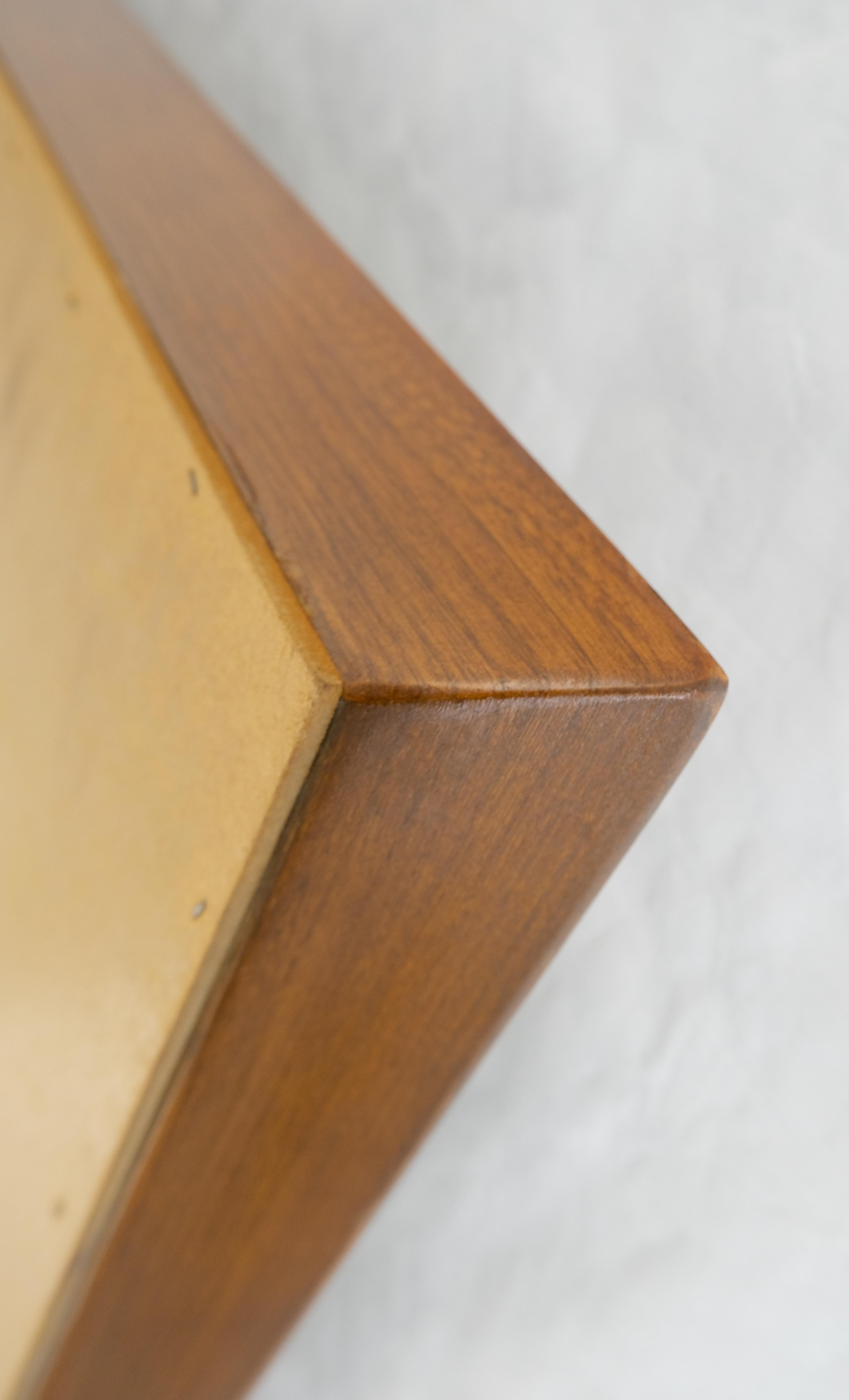 Solid Walnut 31x45 Rectangle Frame Mid Century Modern Wall Mirror MINT For Sale 5