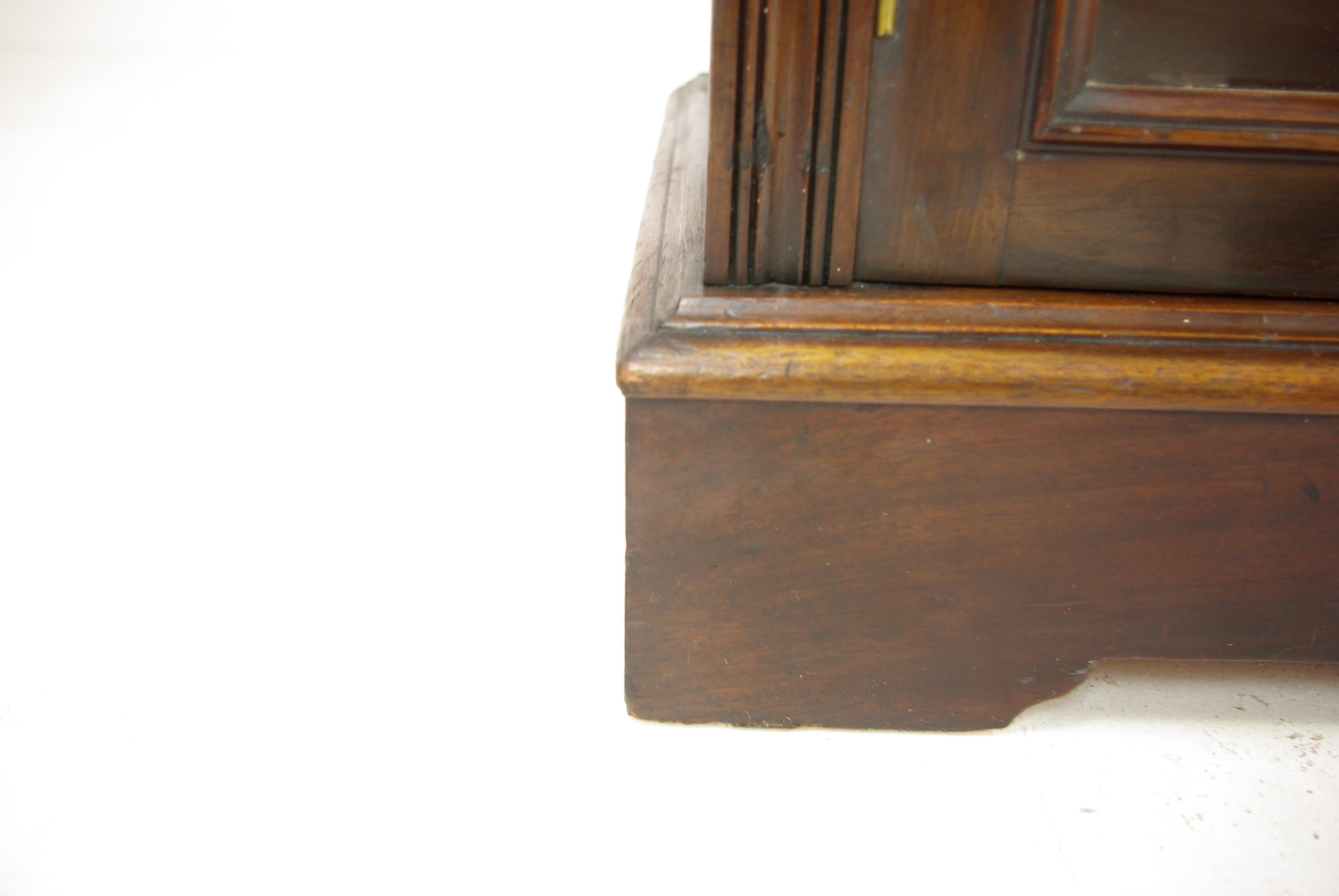 Solid Walnut Bookcase, Three-Door Bookcase, Victorian, Scotland 1890 4