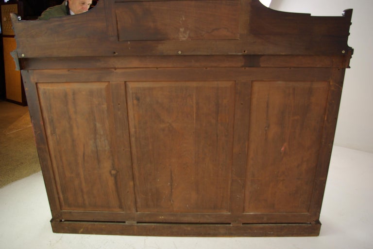 Solid Walnut Bookcase Three Door Bookcase Victorian Scotland