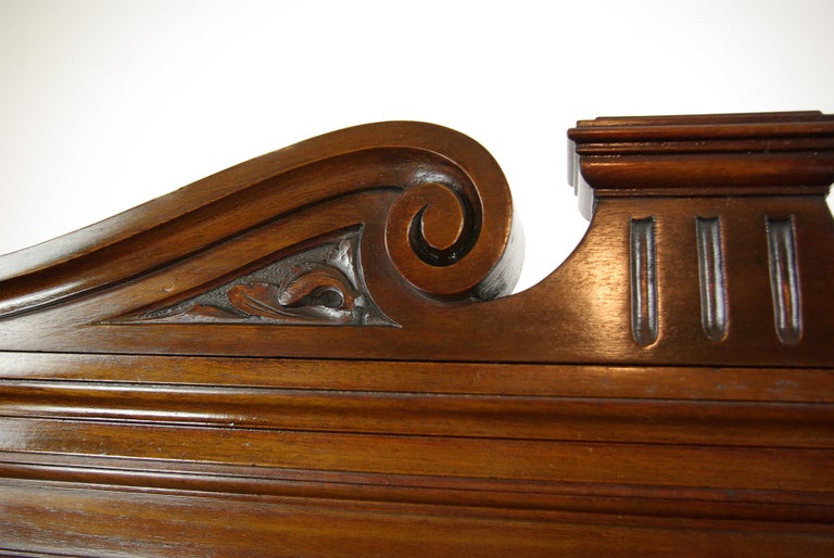 Solid Walnut Bookcase Three Door Bookcase Victorian Scotland