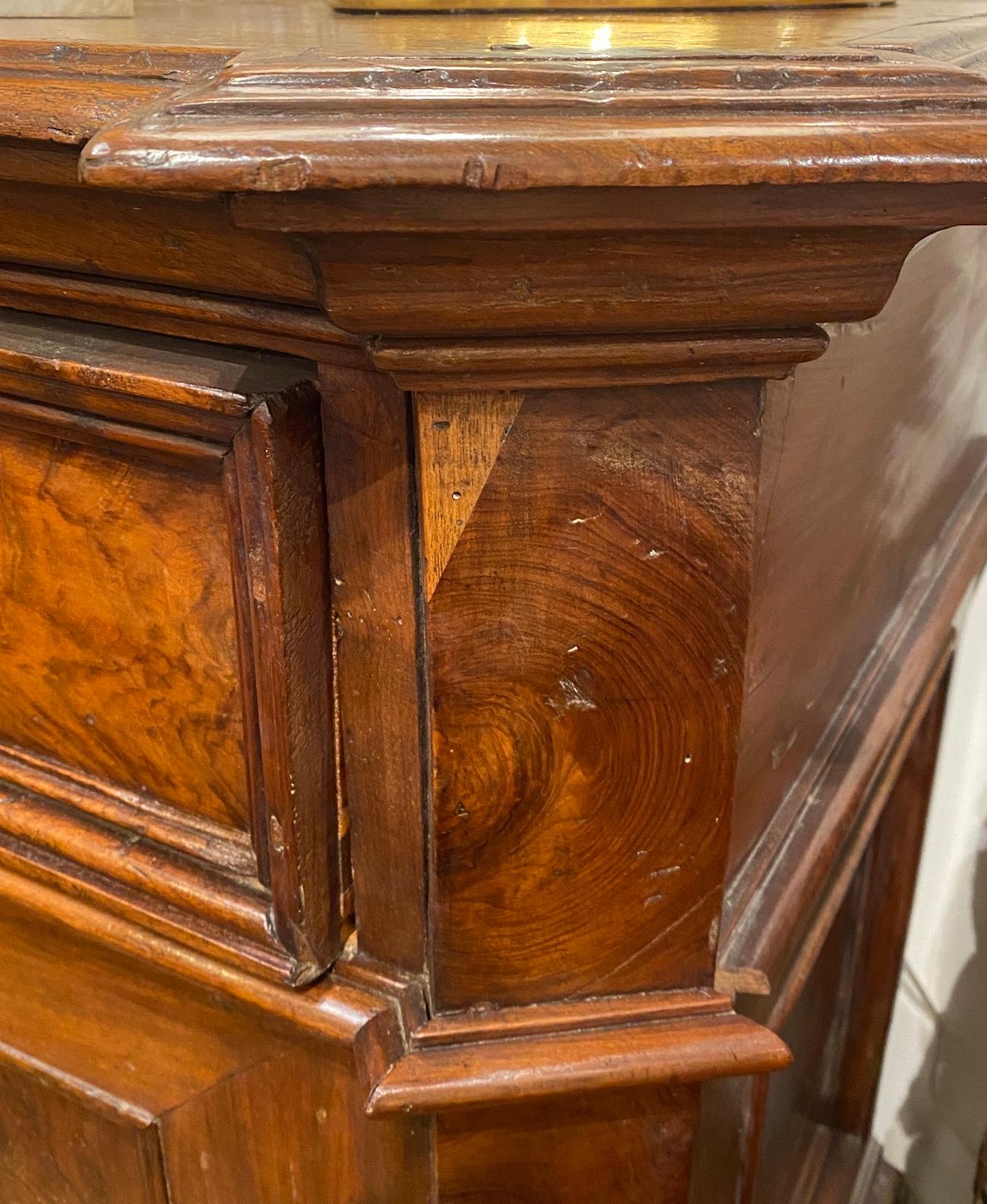 Solid Walnut, c. 1850, Tuscan Buffet For Sale 2