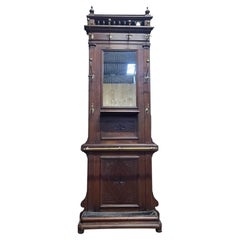 Solid walnut coat stand 1900