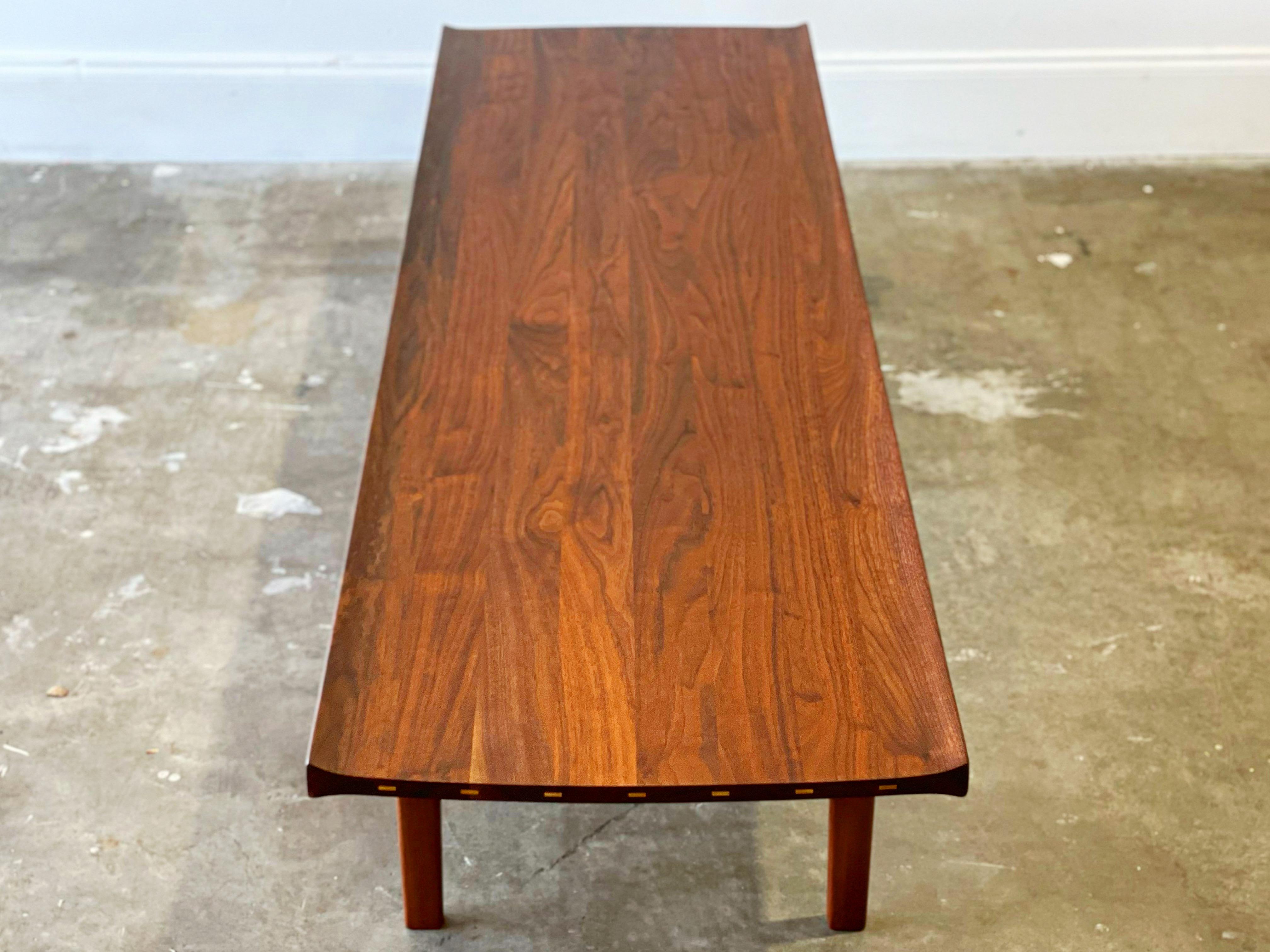 Solid Walnut Cocktail Table by Tove & Edvard Kindt-Larsen for Dux, Sweden, 1960s 1