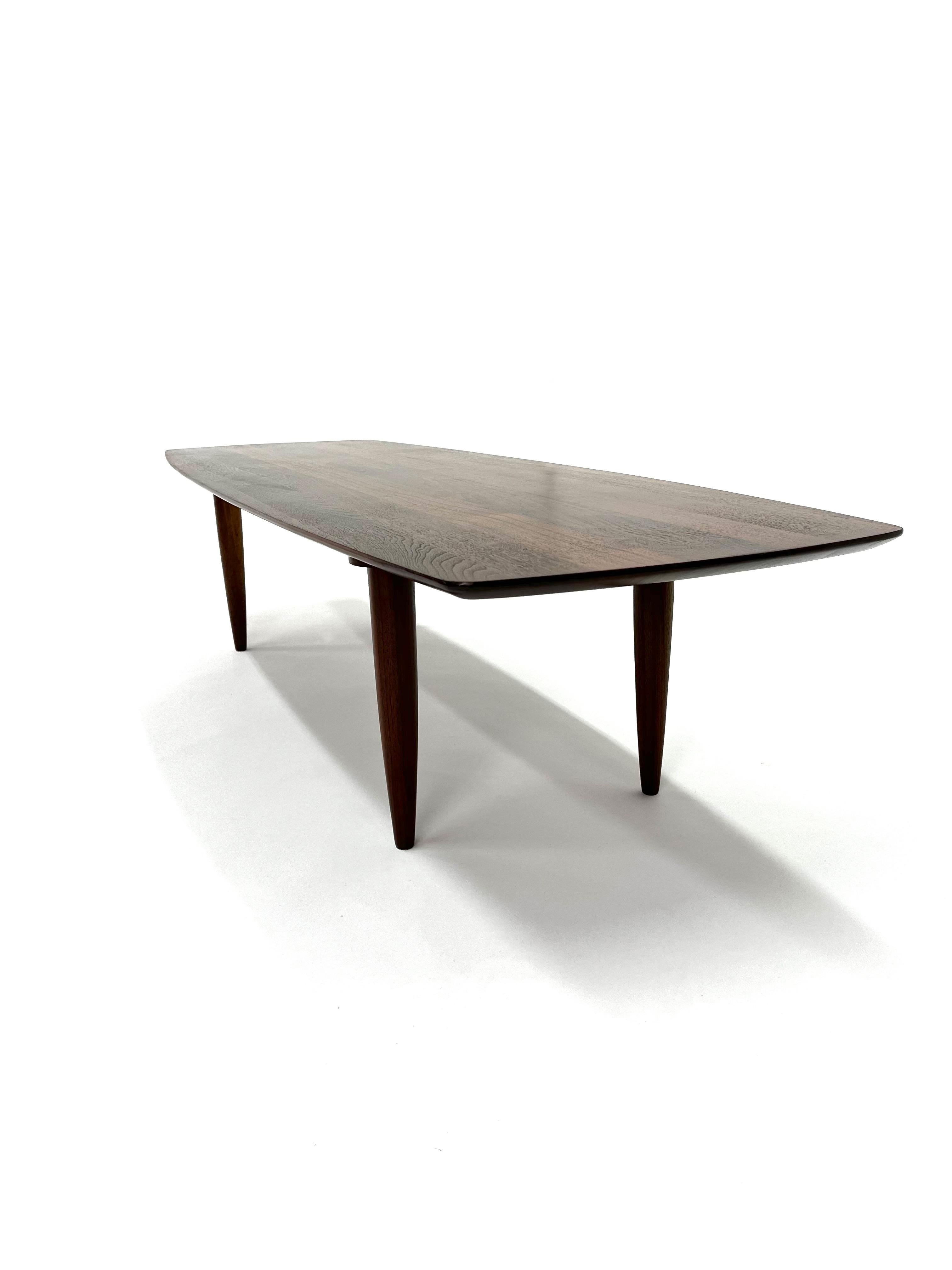 Solid Walnut Coffee Table by Ace Hi For Sale 8