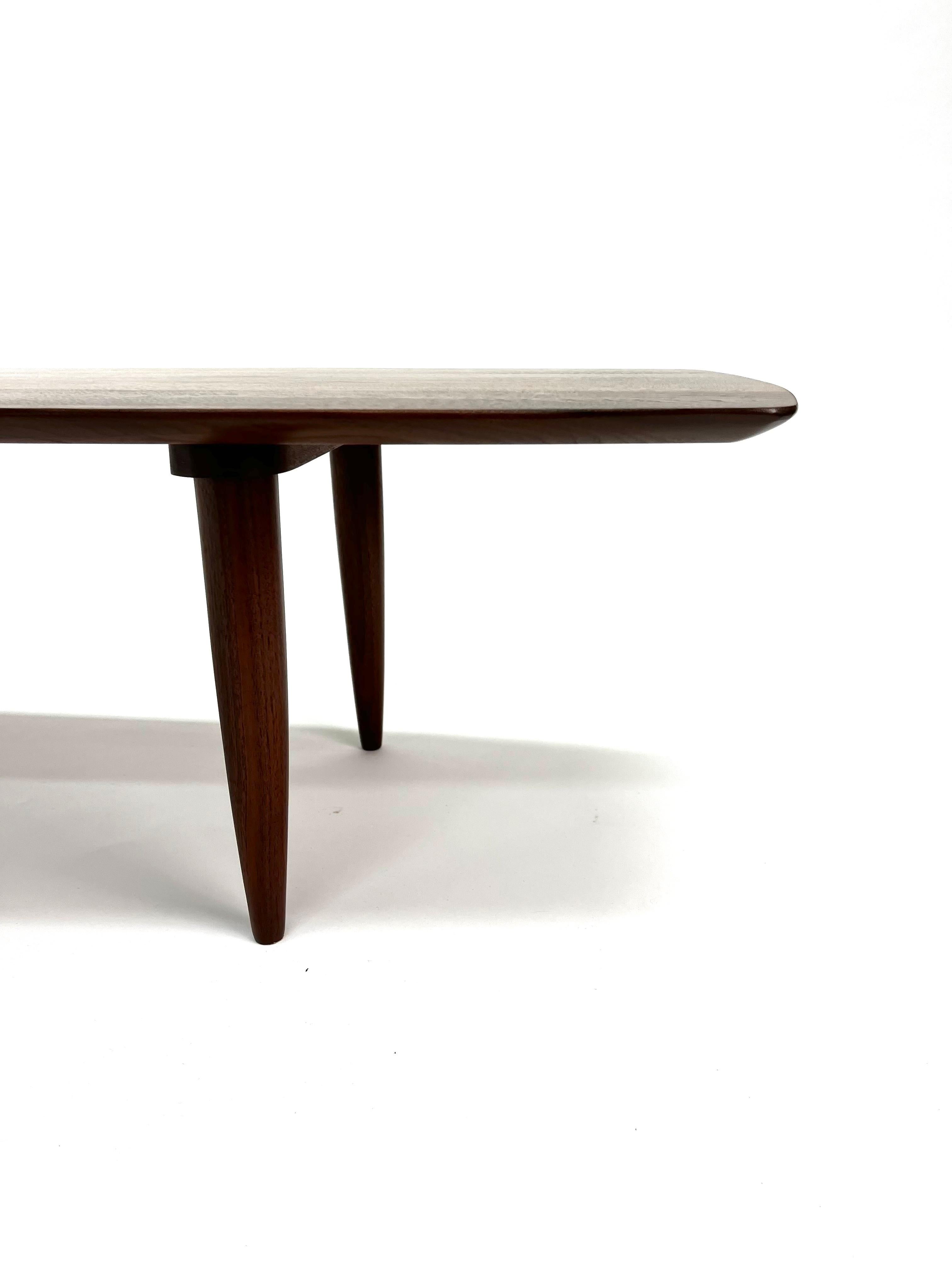 Solid Walnut Coffee Table by Ace Hi For Sale 10