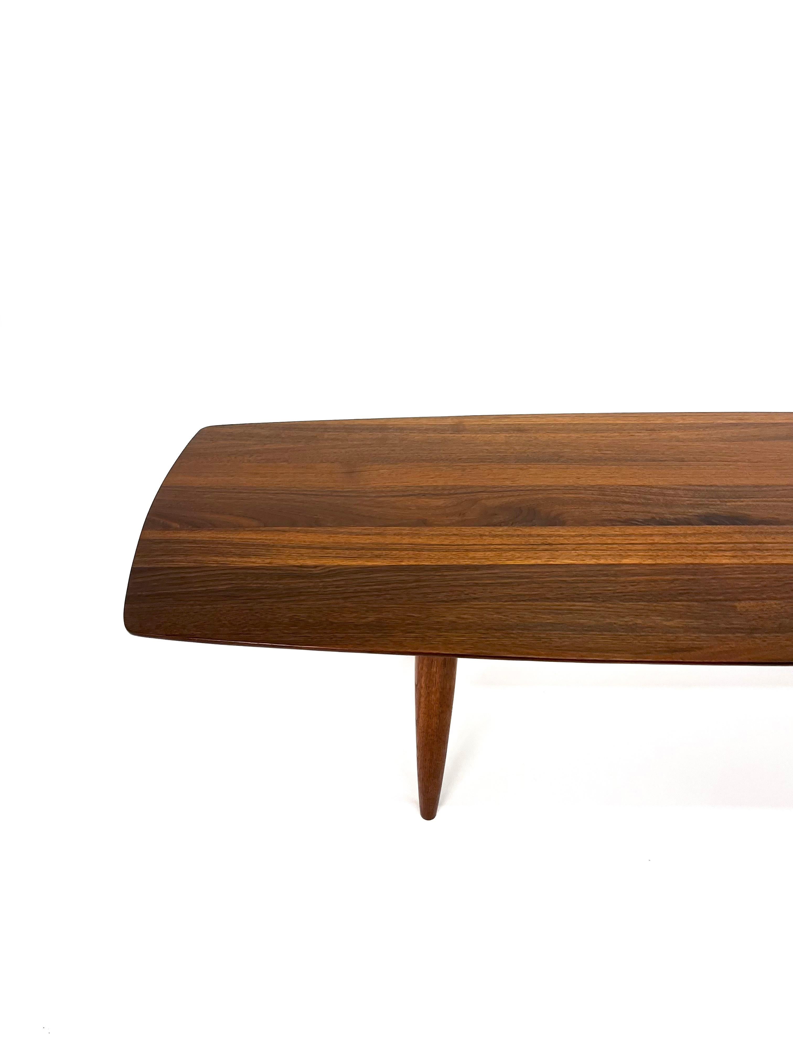 20th Century Solid Walnut Coffee Table by Ace Hi For Sale