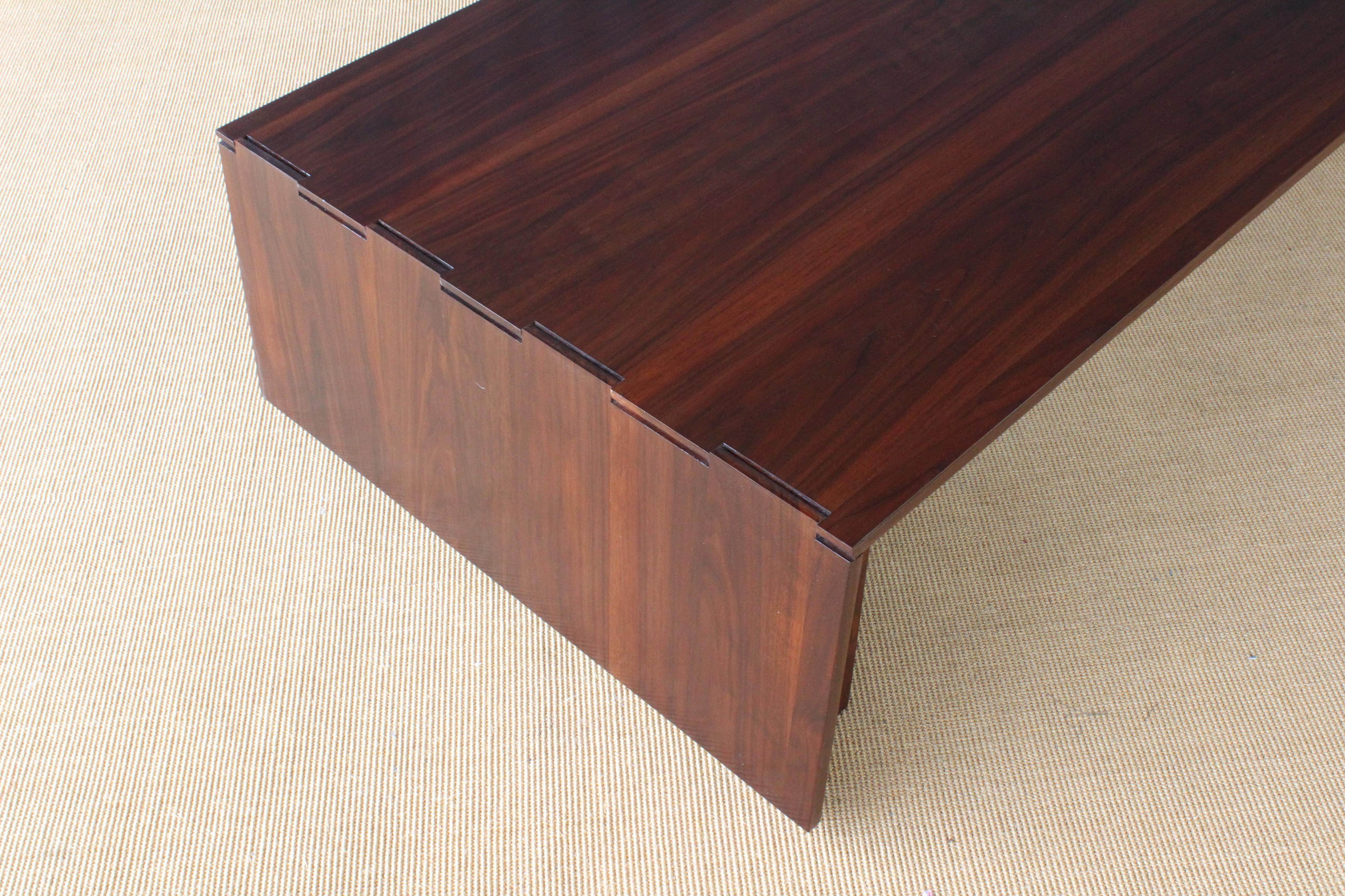Solid Walnut Convertible Table, 1970s, USA 5