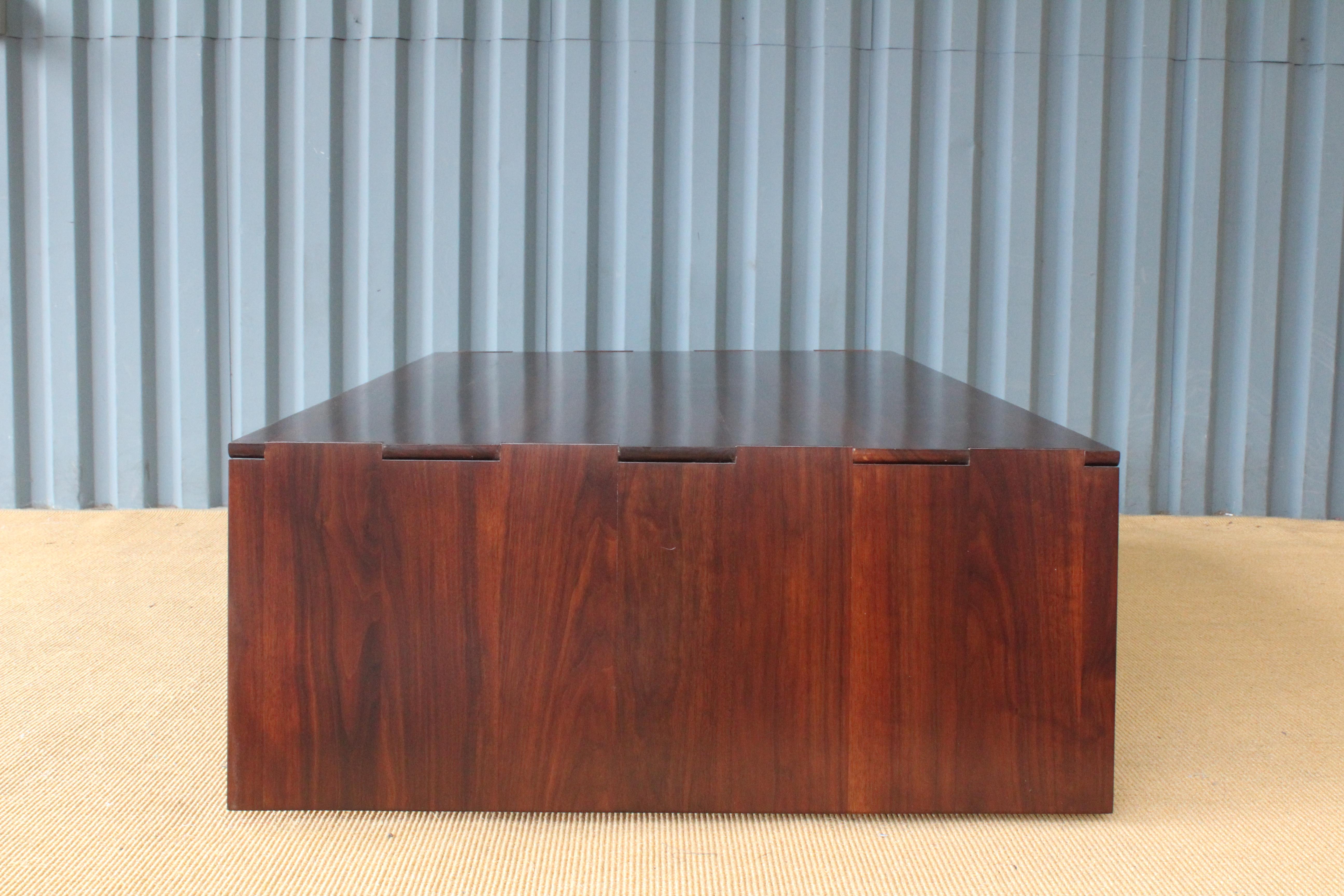 Solid Walnut Convertible Table, 1970s, USA 6