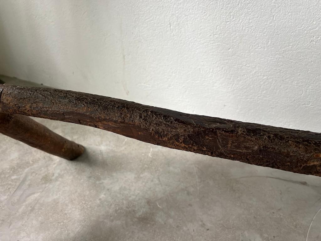 Solid walnut desk, popular art, France, Savoie, circa 1900 For Sale 12