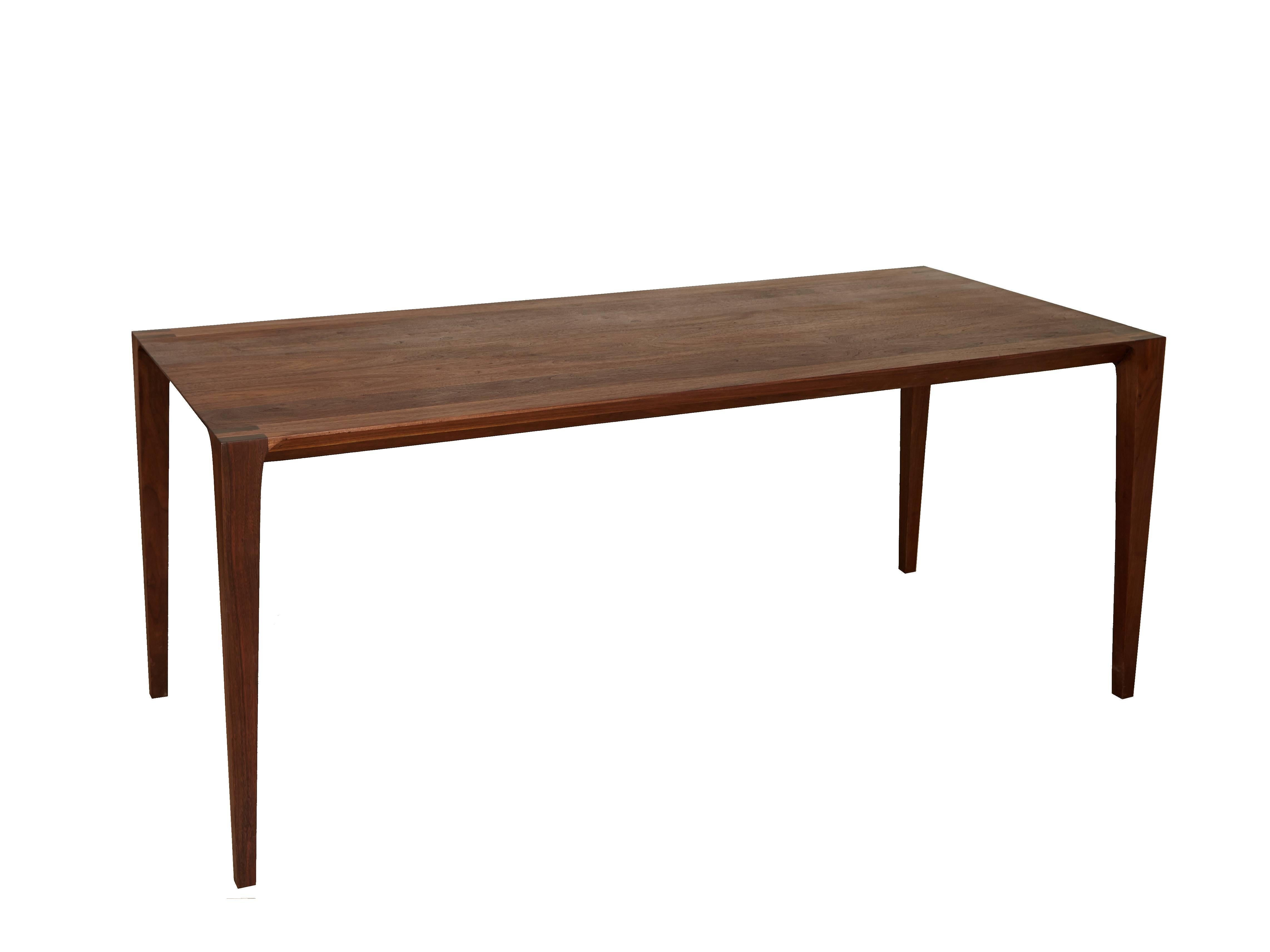 American Solid Walnut Dining Table by Don Howell, circa 2017 For Sale