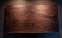 Solid Walnut Dining Table with Modern Liberty Trestle Base in Walnut