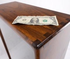 Solid Walnut Dovetailed Construction Design Glass Door Custom Hanging Cabinet