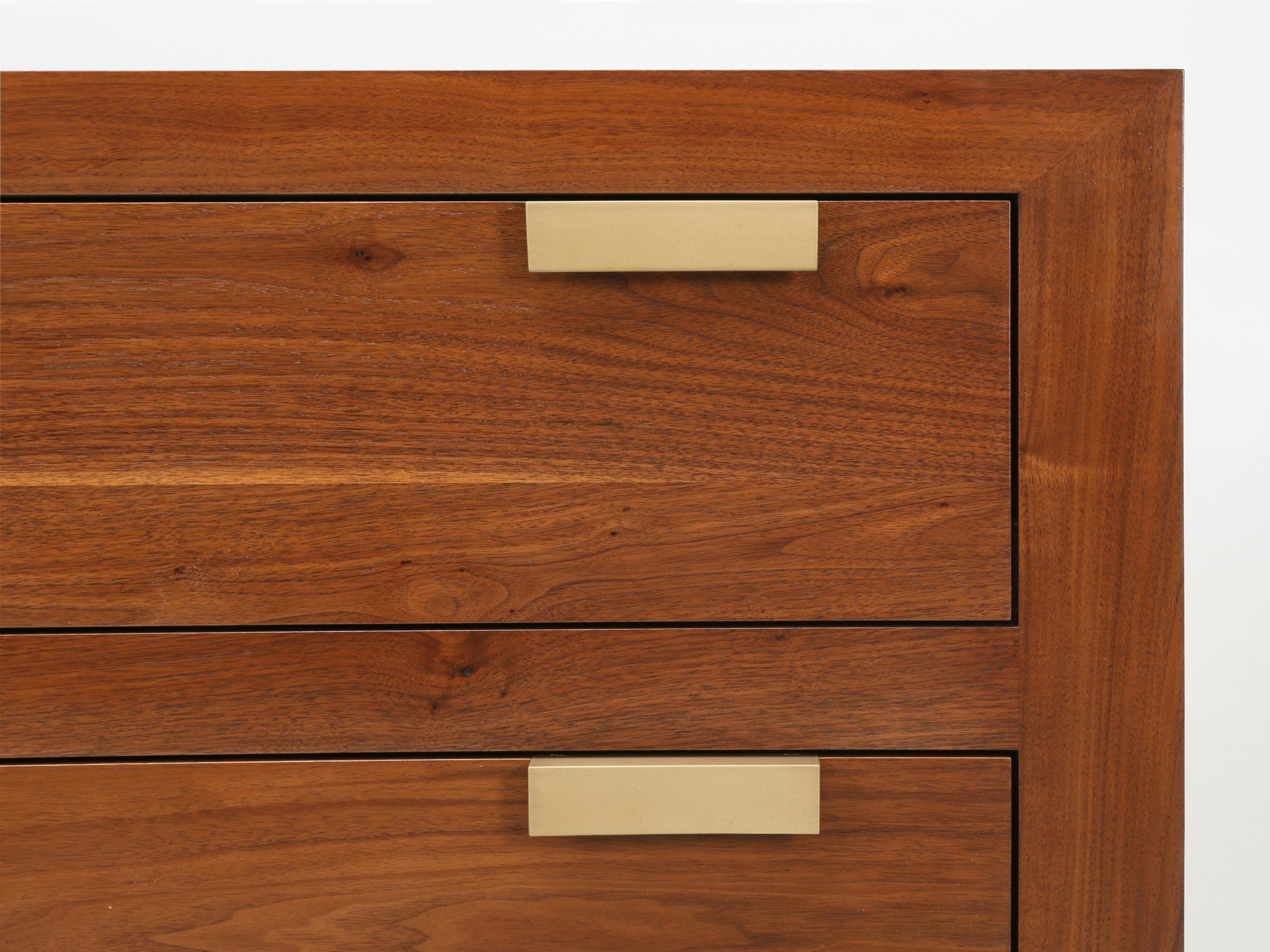 Solid Walnut Dresser or Chest of Drawers Made to Order, Any Dimension or Finish For Sale 5