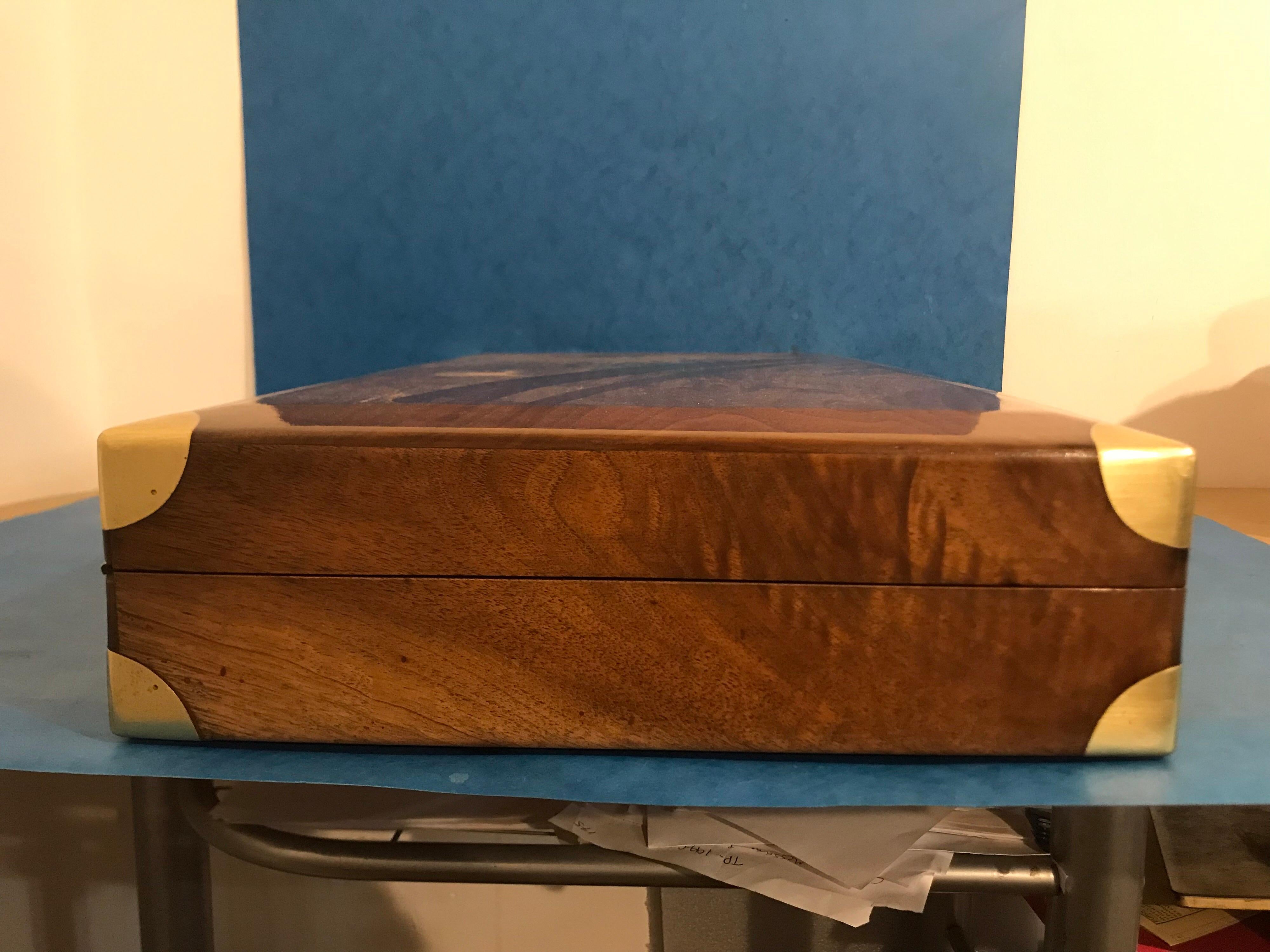 Solid Walnut French Probably a Case for Duelling Pistols For Sale 5