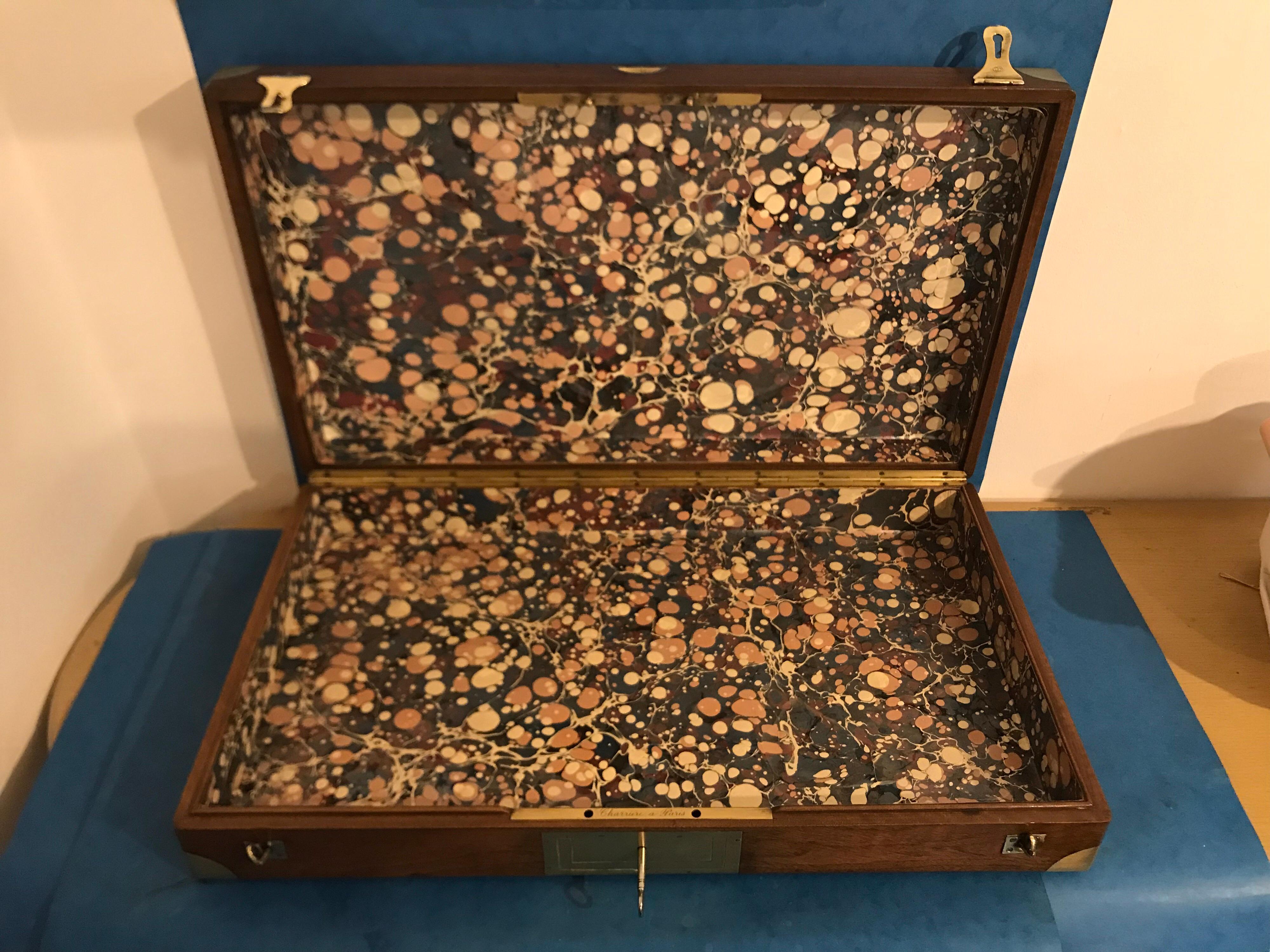 Solid Walnut French Probably a Case for Duelling Pistols For Sale 8