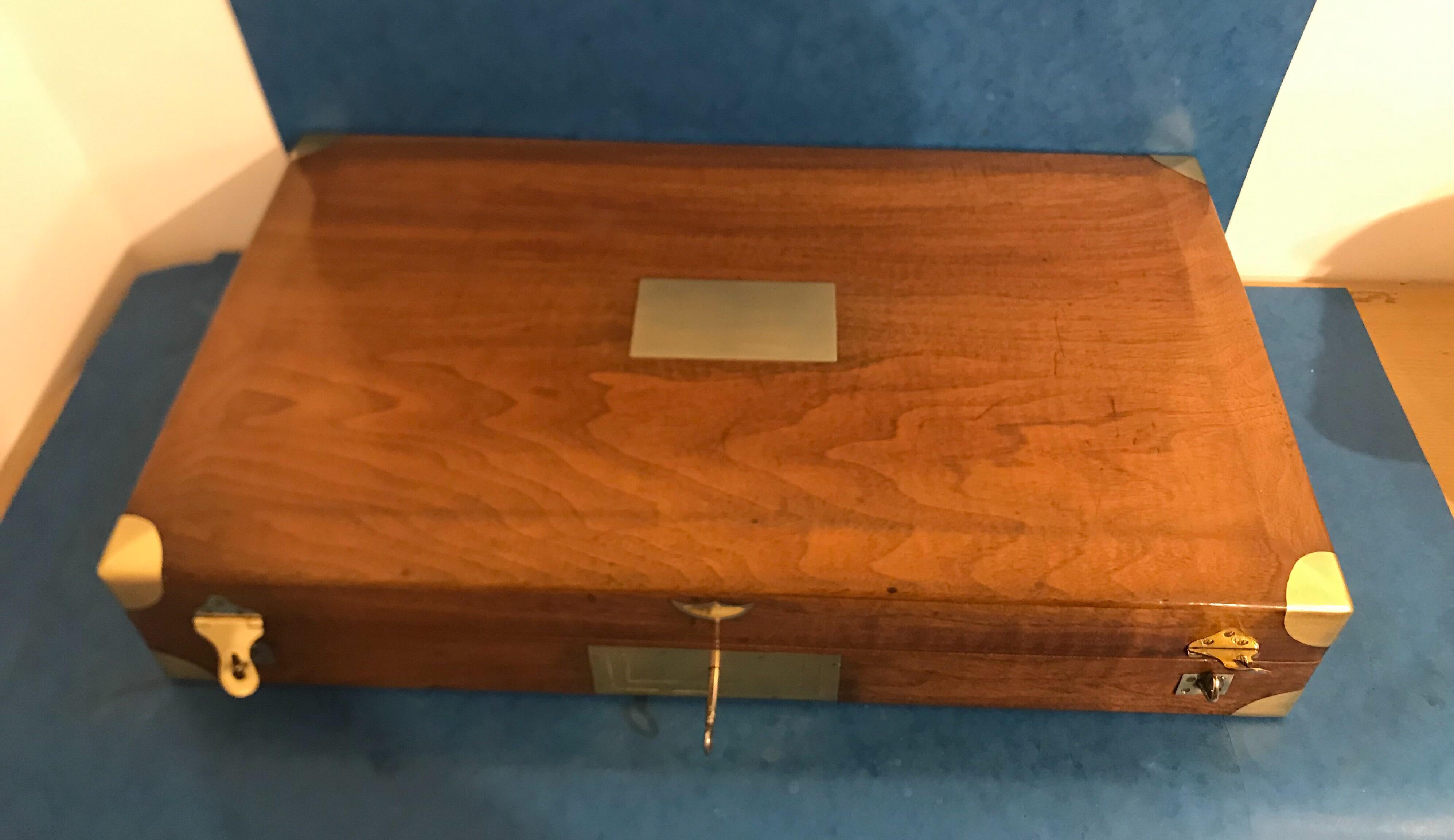 Solid Walnut French Probably a Case for Duelling Pistols For Sale 1