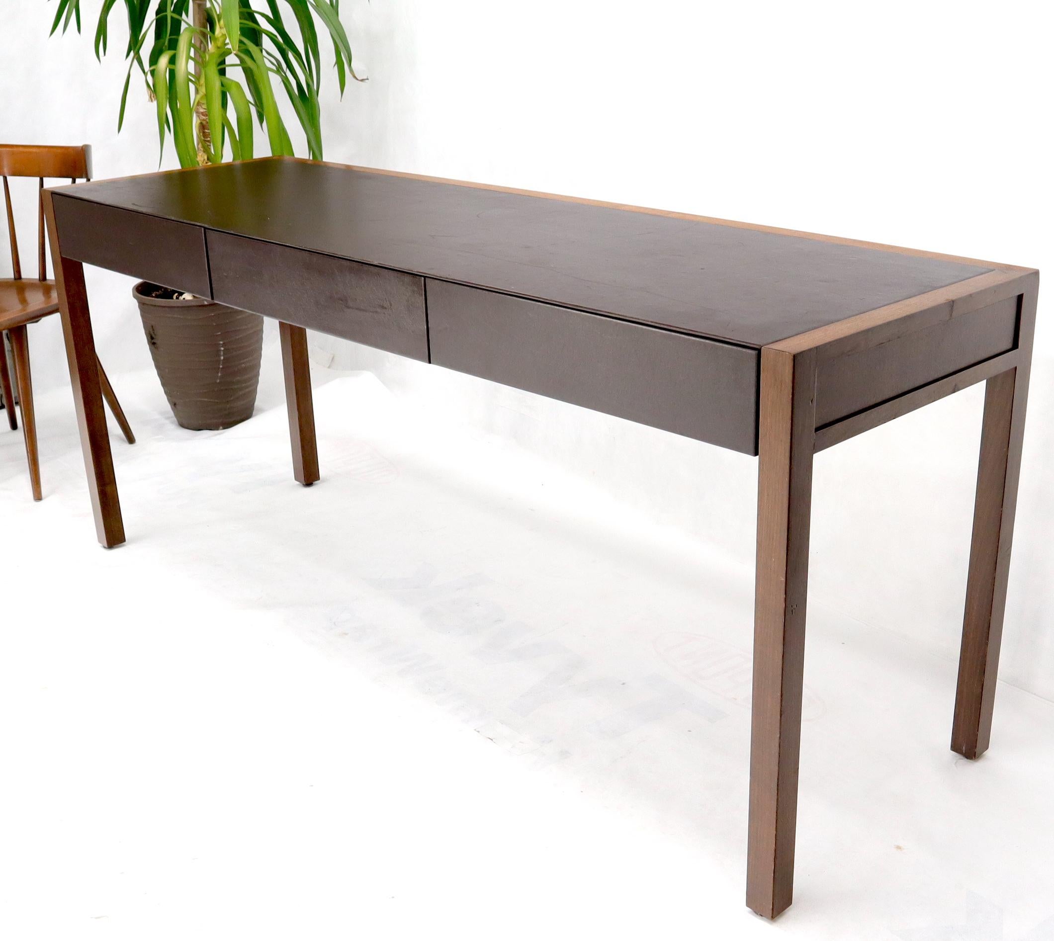 modern leather top desk