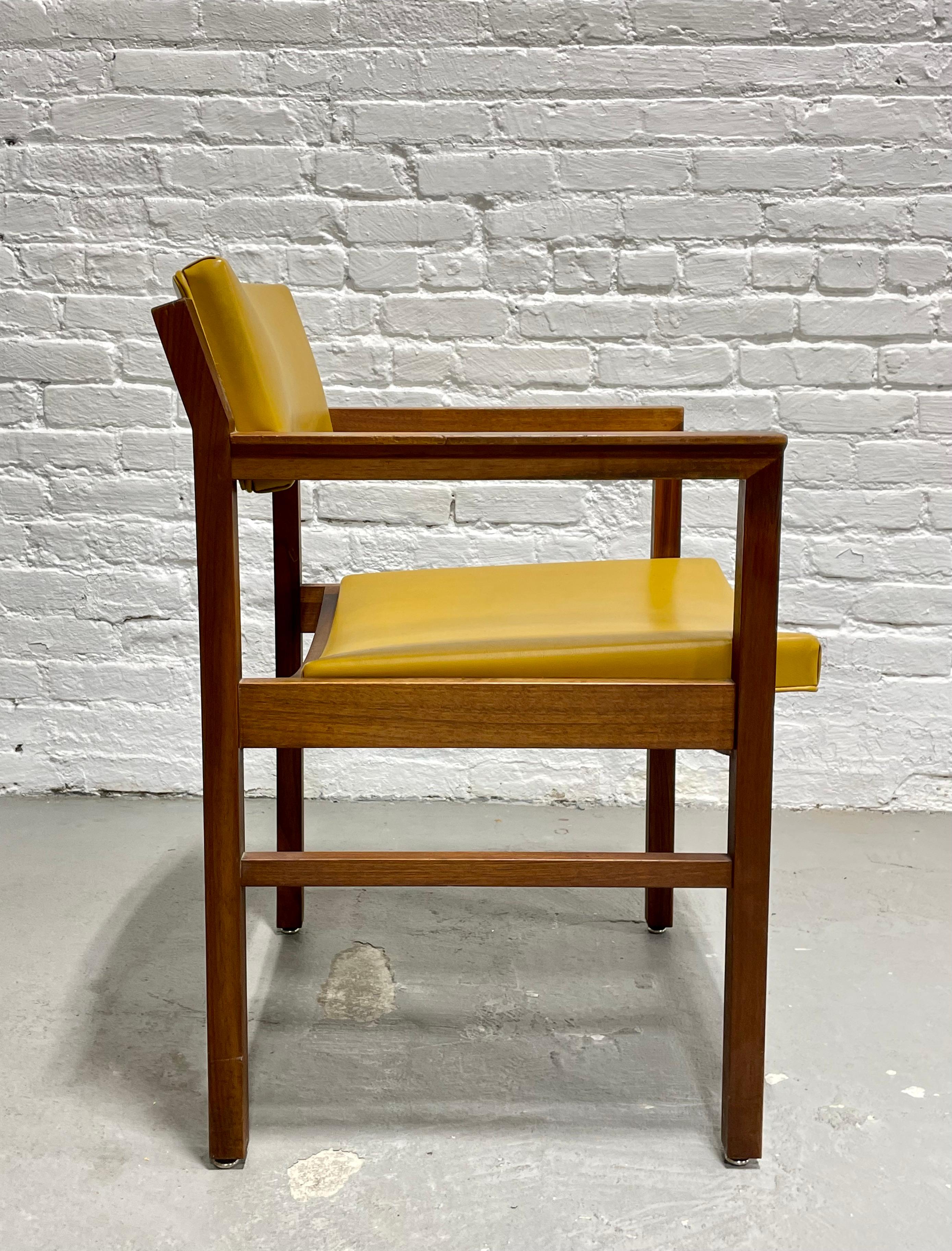 Mid-20th Century Solid Walnut Mid-Century Modern Armchair by Ebena Lasalle Inc. of Montreal For Sale
