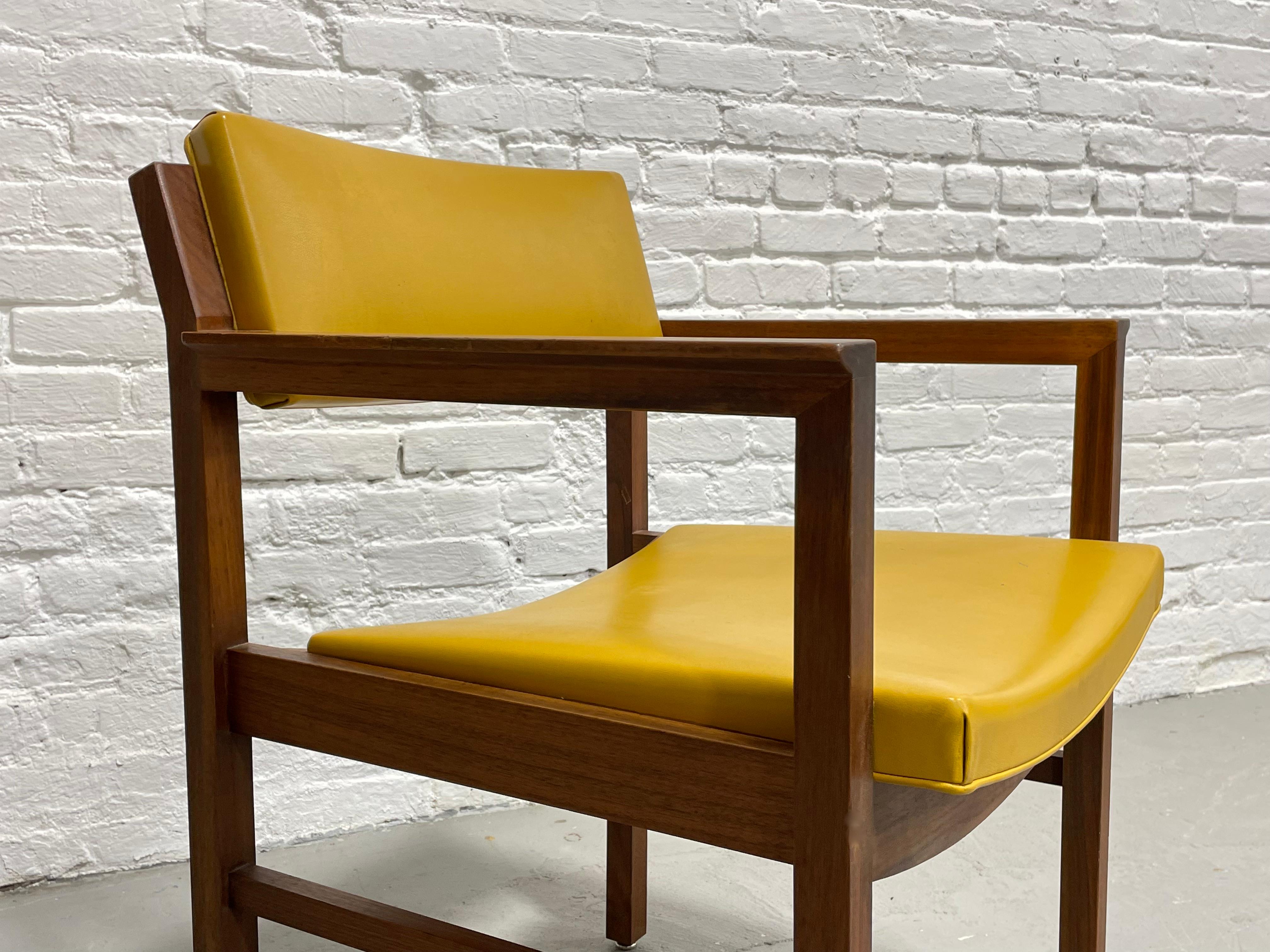 Solid Walnut Mid-Century Modern Armchair by Ebena Lasalle Inc. of Montreal For Sale 1