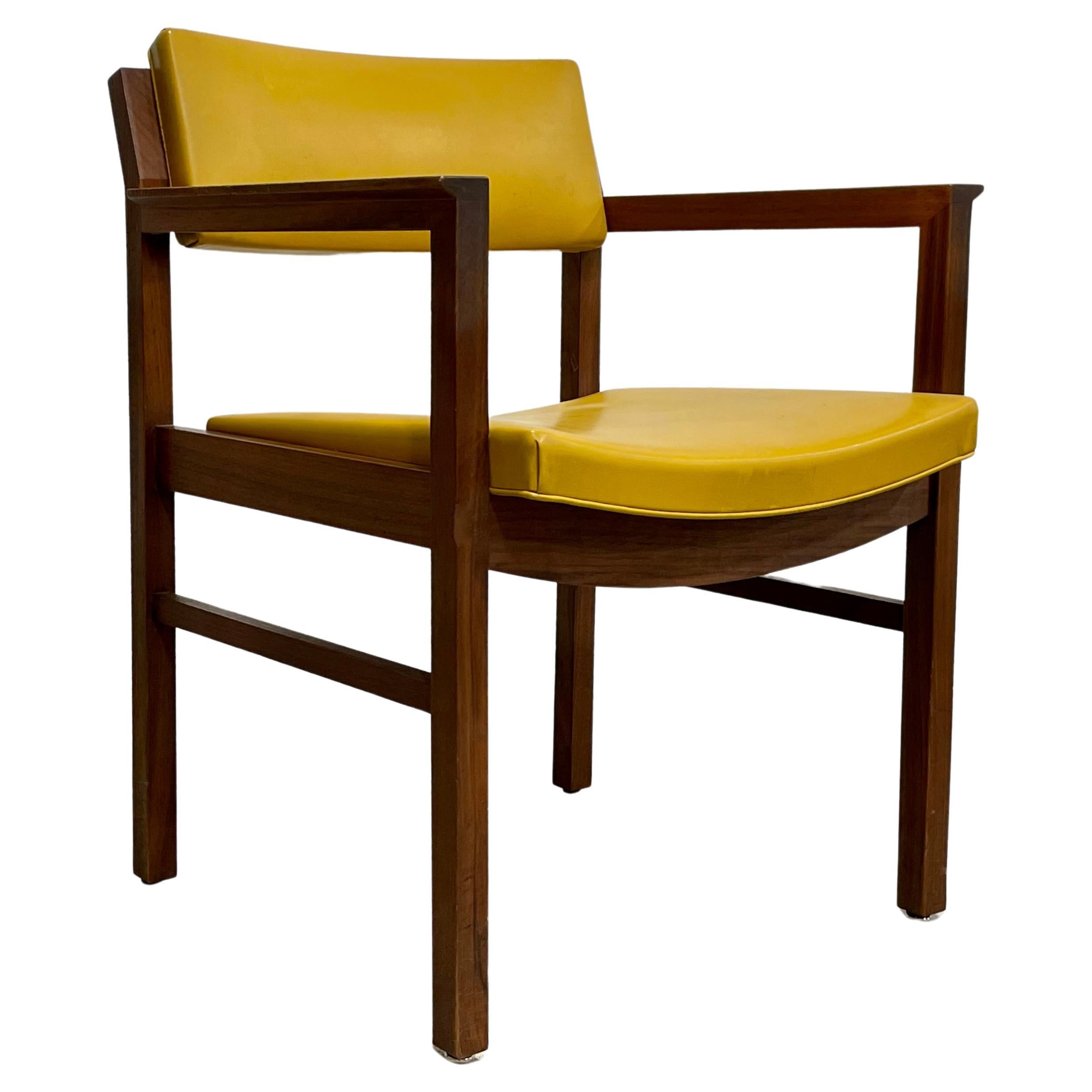 Solid Walnut Mid-Century Modern Armchair by Ebena Lasalle Inc. of Montreal For Sale