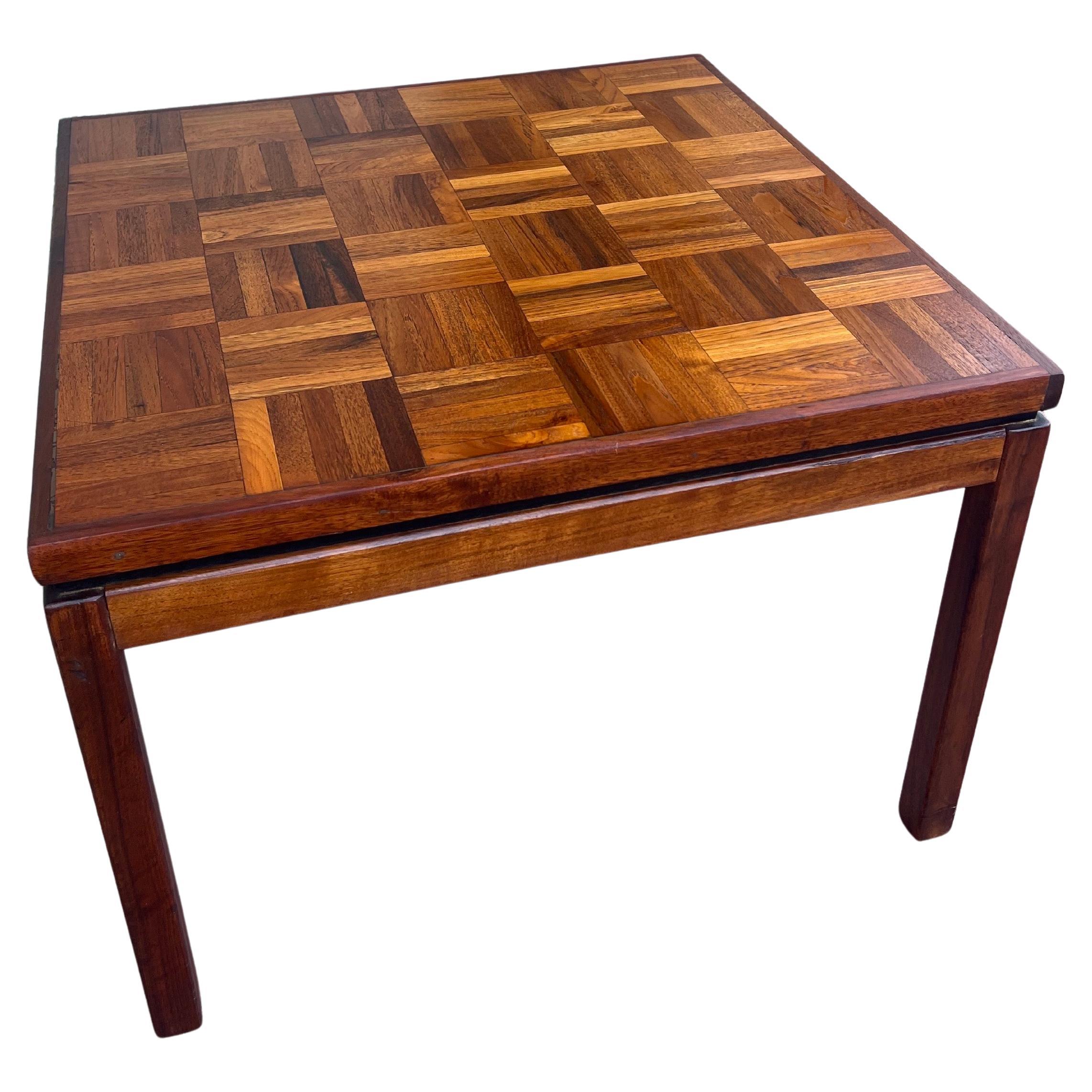 Mid-Century Modern Solid walnut Mid Century Modern Parquet Cocktail Coffee Table