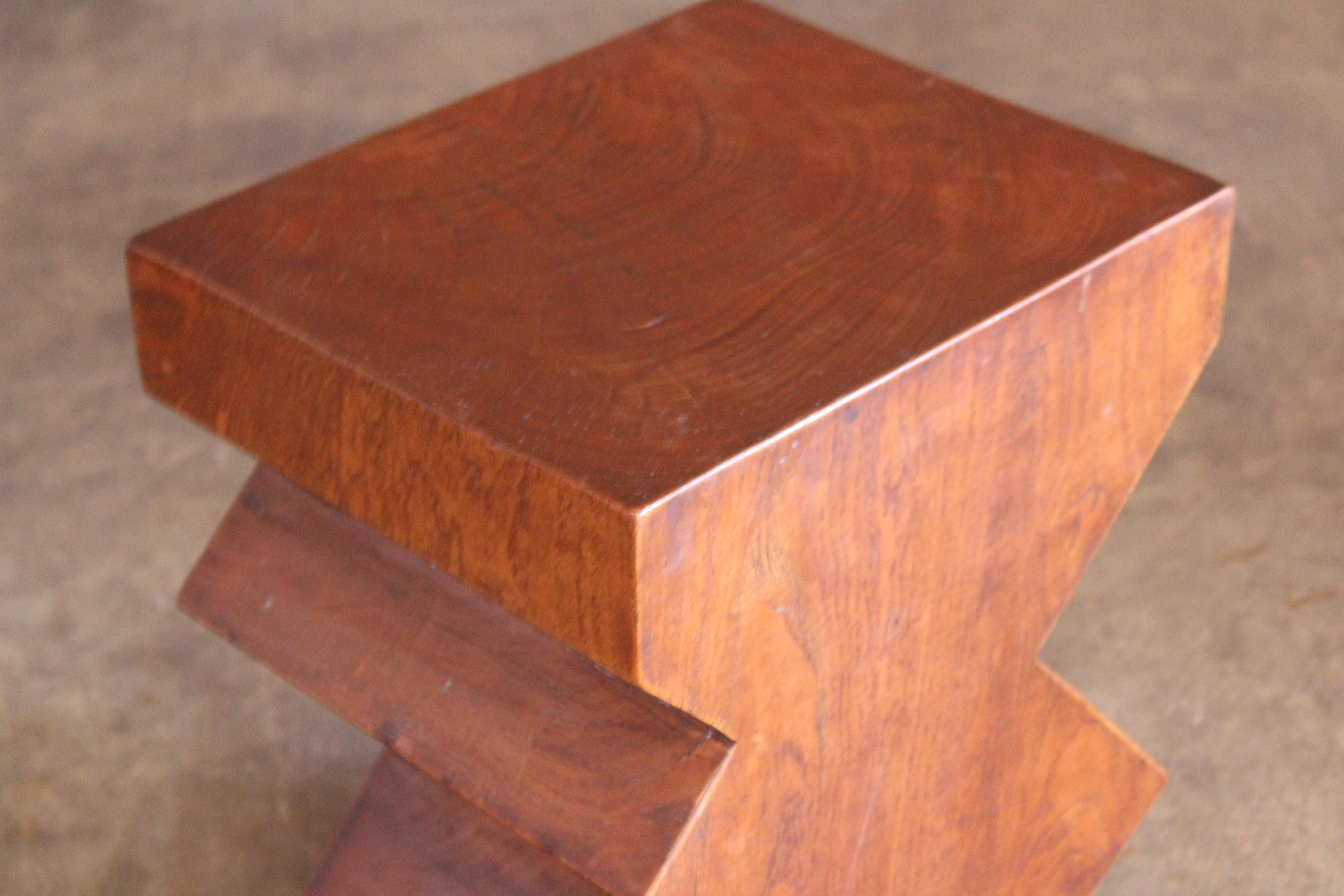 Solid Walnut Side Table at 1stDibs