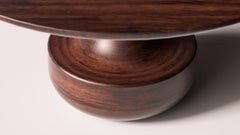 Solid walnut Toad Dining Table by Arthur Vallin