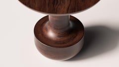 Solid walnut Toad Side Table by Arthur Vallin