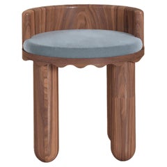 Solid Walnut with Velvet Dining Chair NAMI