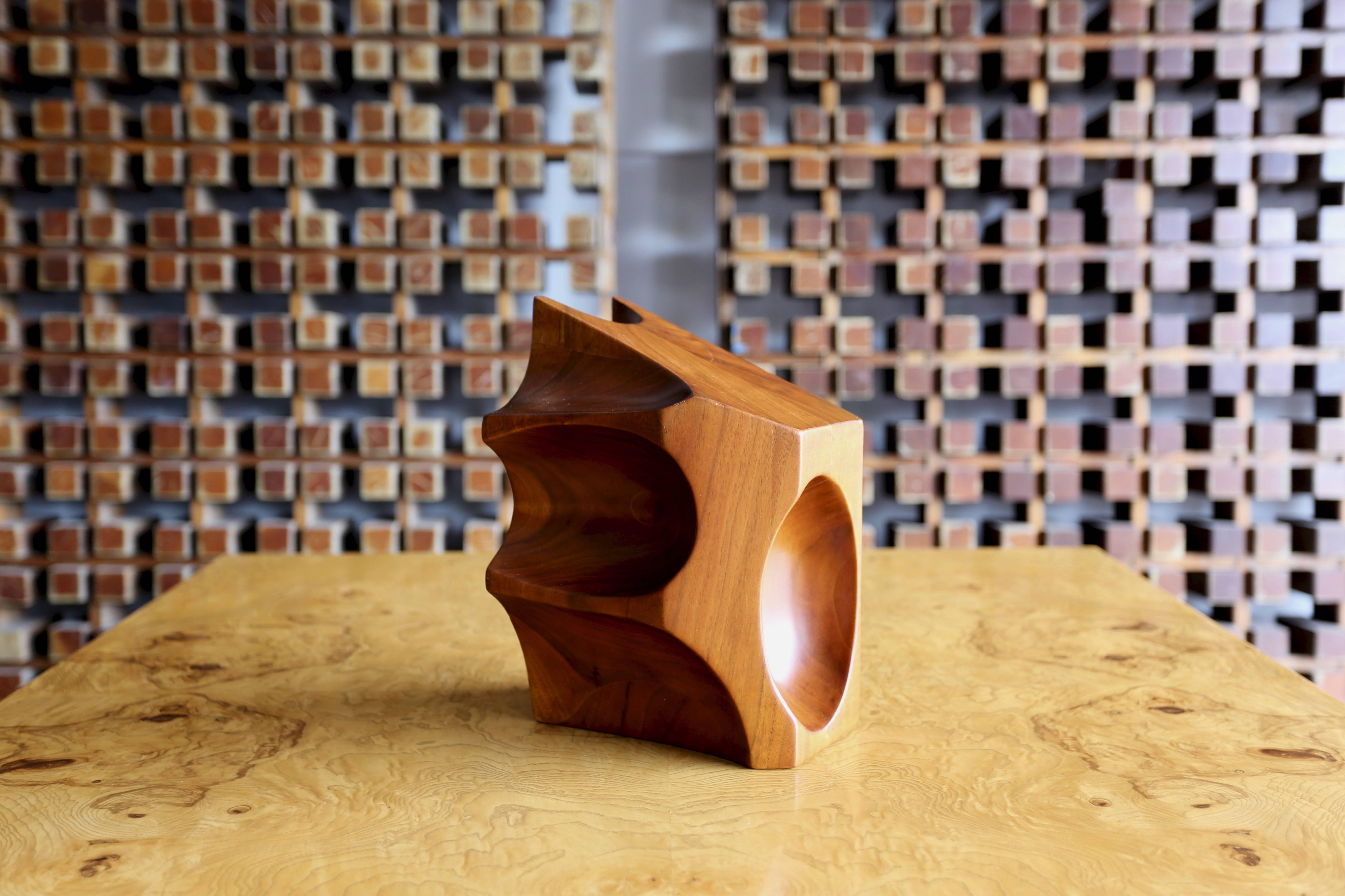 Solid Walnut Wood Abstract Sculpture 1