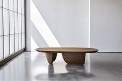 Solid Walnut Wood Coffee Table, Fishes Series 6 by Joel Escalona