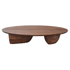 Solid Walnut Wood Coffee Table, Fishes Series 6 by Joel Escalona