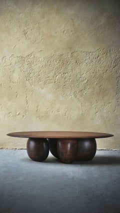 Couchtisch aus massivem Nussbaumholz, Fishes Series 9 von Joel Escalona