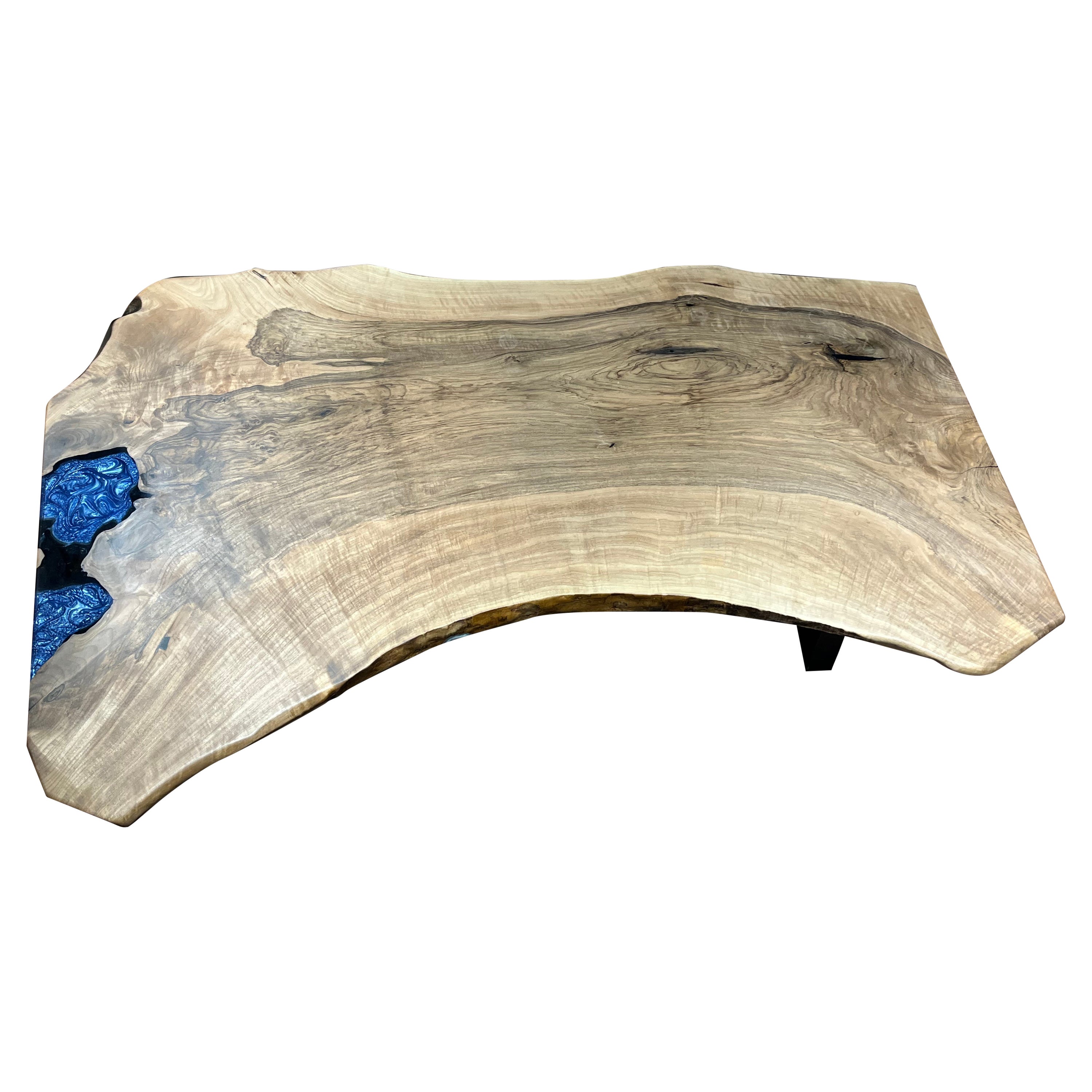 Mesa de reuniones de madera maciza de nogal