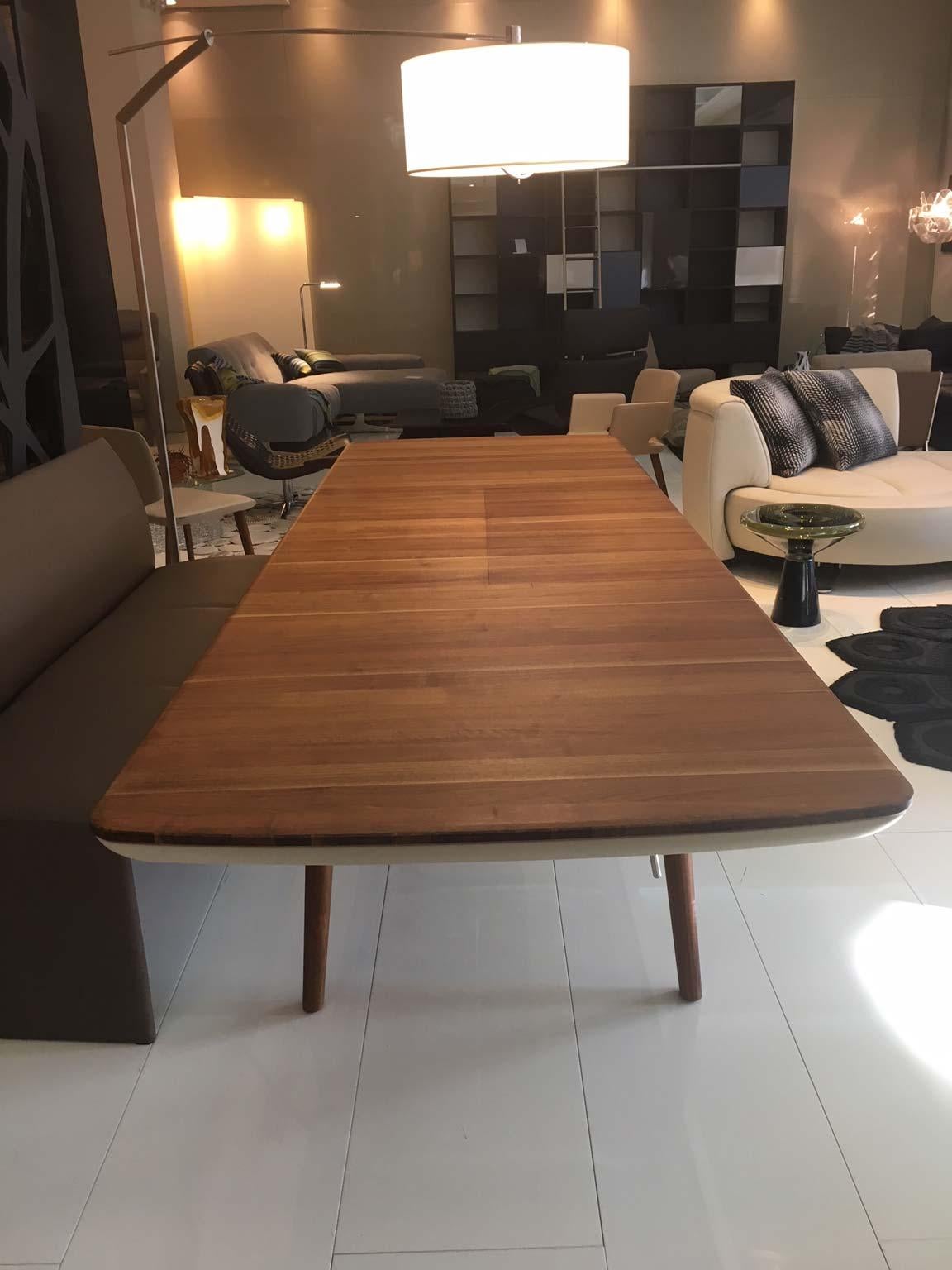 Modern Solid Walnut Wood Extending Table 79