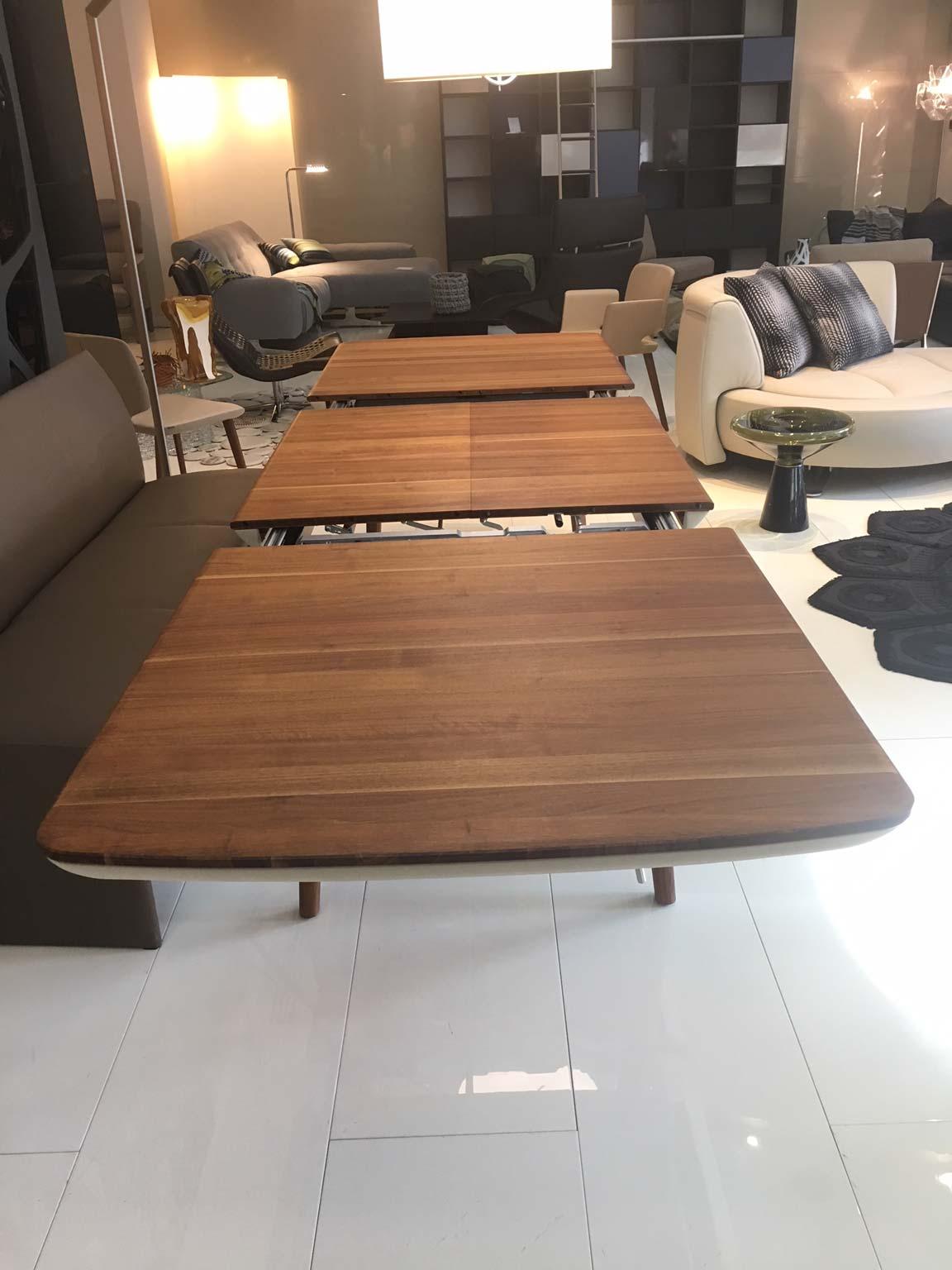 Austrian Solid Walnut Wood Extending Table 79