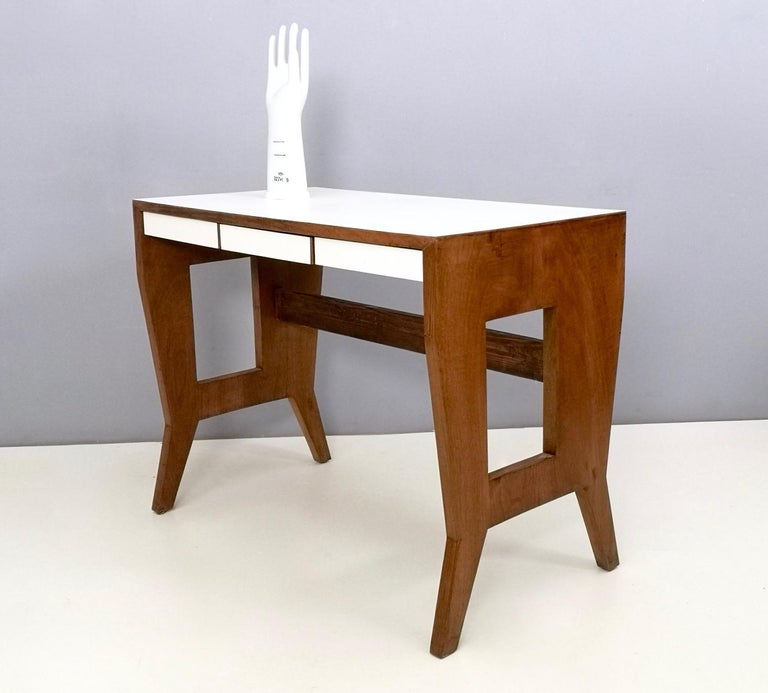 Solid Walnut Writing Desk By Gio Ponti For The University Of