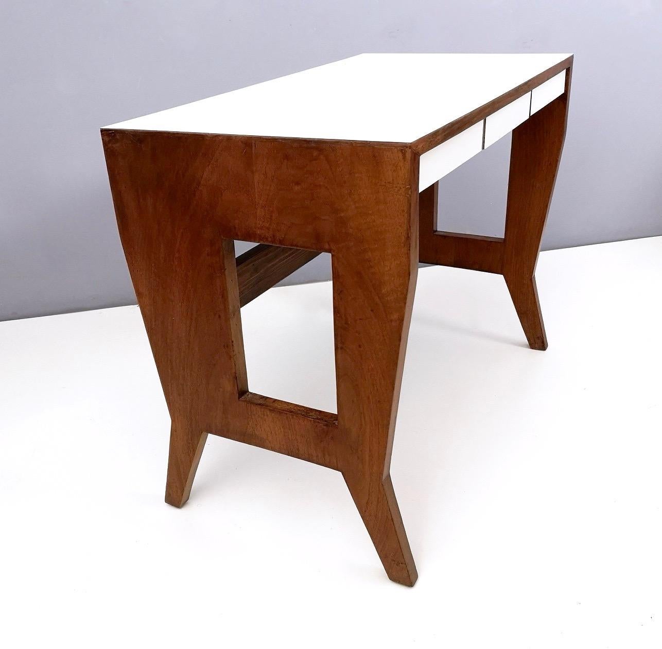 Solid Walnut Writing Desk by Gio Ponti for the University of Padova, Italy 1