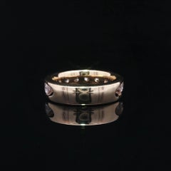 Solid Well Made 18k Yellow Gold 2.10ctw 10 Large Round Diamond Channel Band Ring
