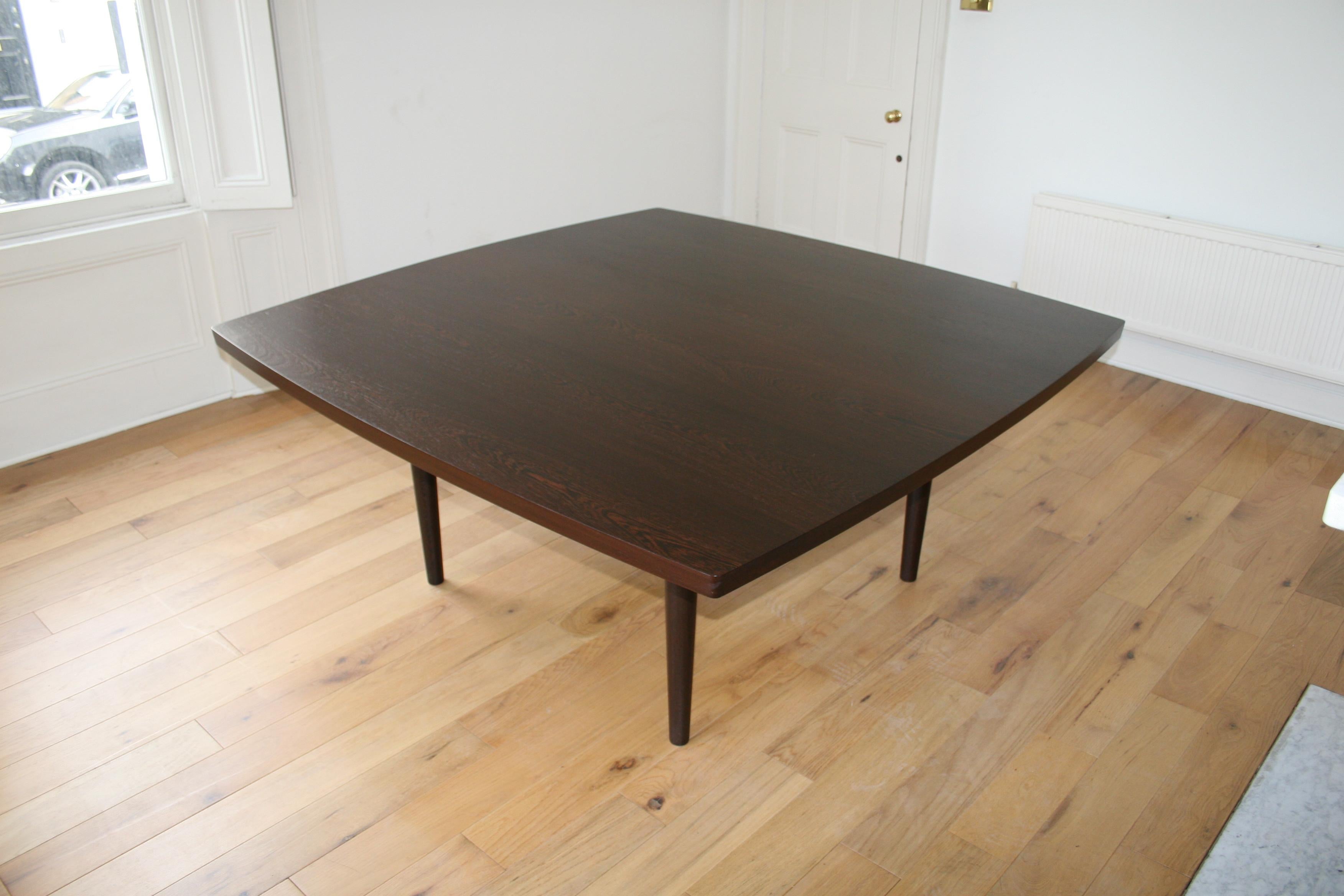 Solid Wenge Danish Midcentury Table For Sale 5